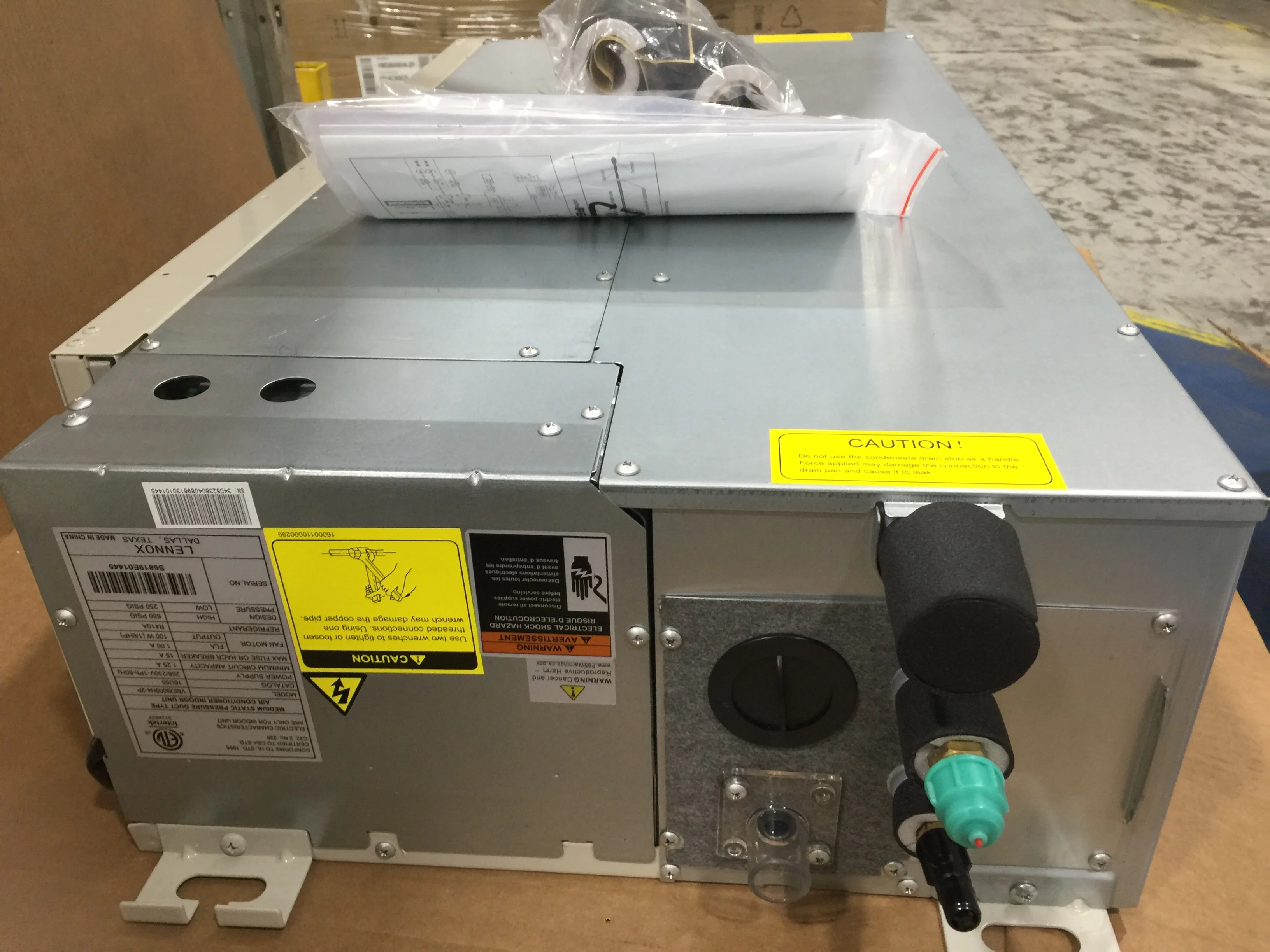 9,000 BTU Single-Zone Medium Static Ducted Indoor Heat Pump Unit, Seer 13, 208-230/60/1, R-410A - Image 4