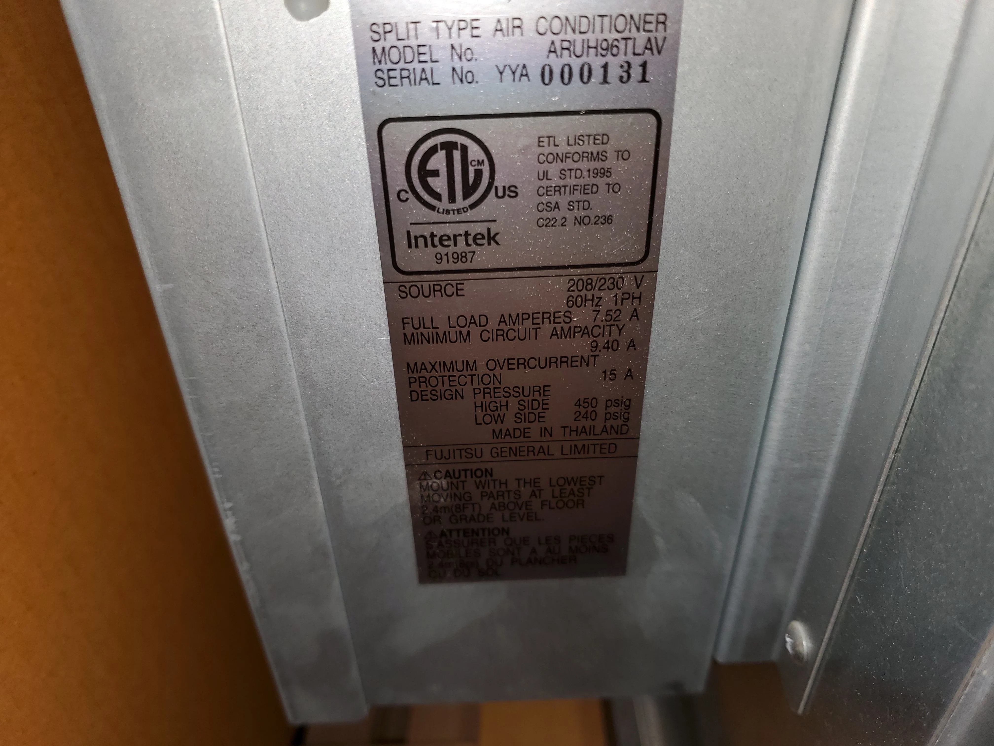 96,000 BTU DEDICATED OUTSIDE AIR SYSTEM INDOOR UNIT FOR HEAT-RECOVERY AIRSTAGE VRF SYSTEM, 208-230/60/1 R-410A - Image 4