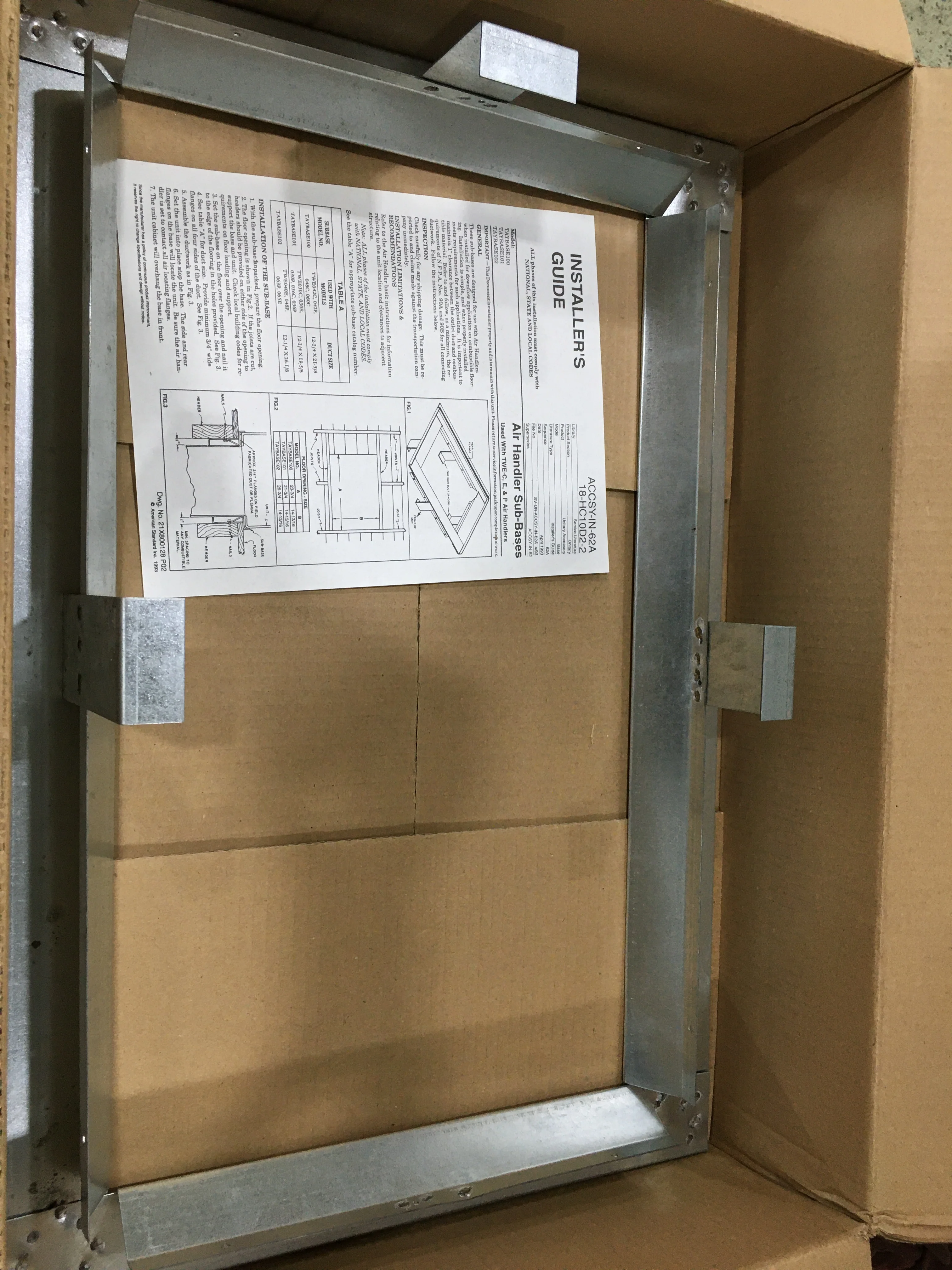 Air Handler Sub Base Downflow - Image 4