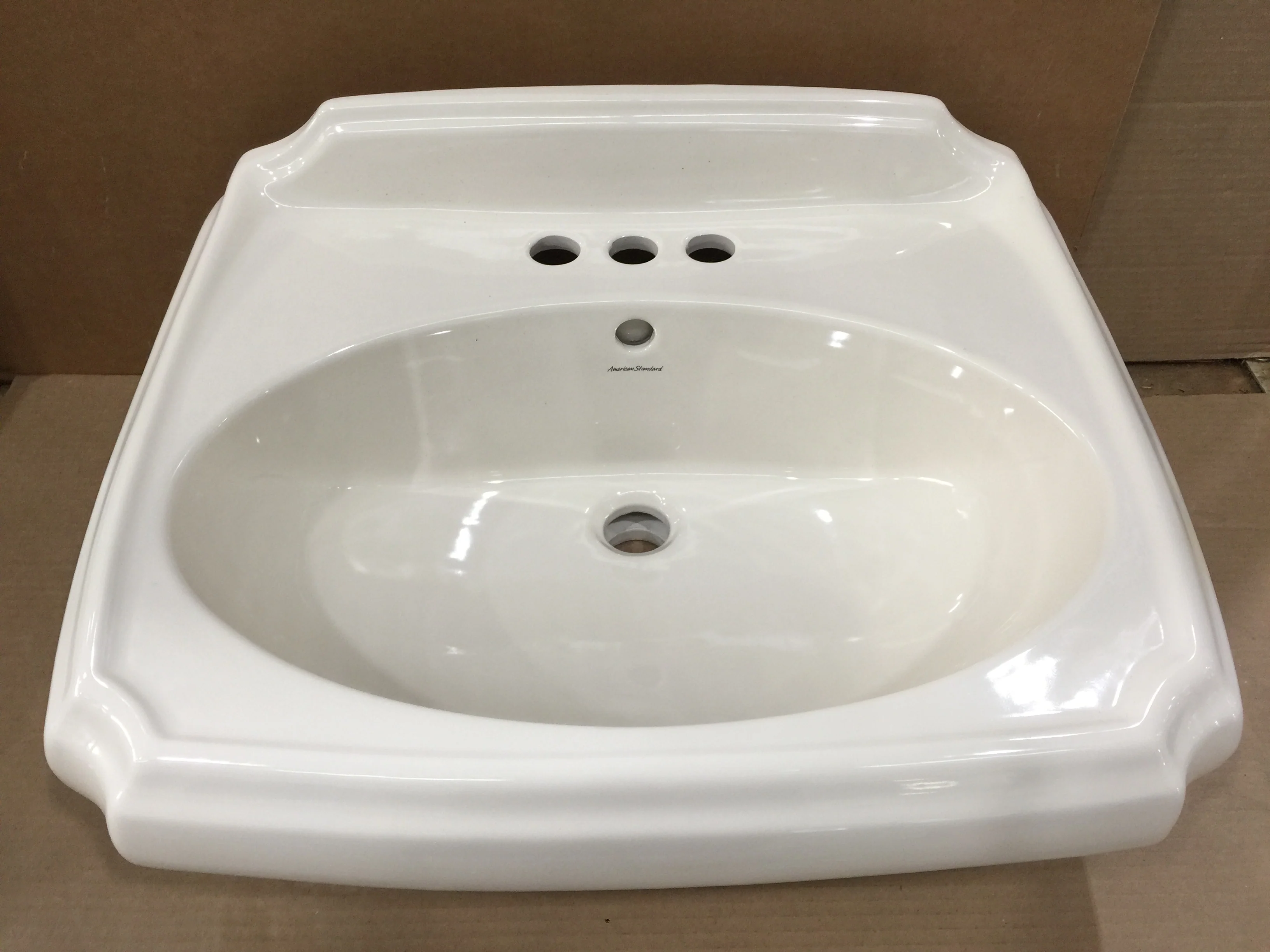 Antiquity Lavatory Sink Top For Pedestal, Bone
