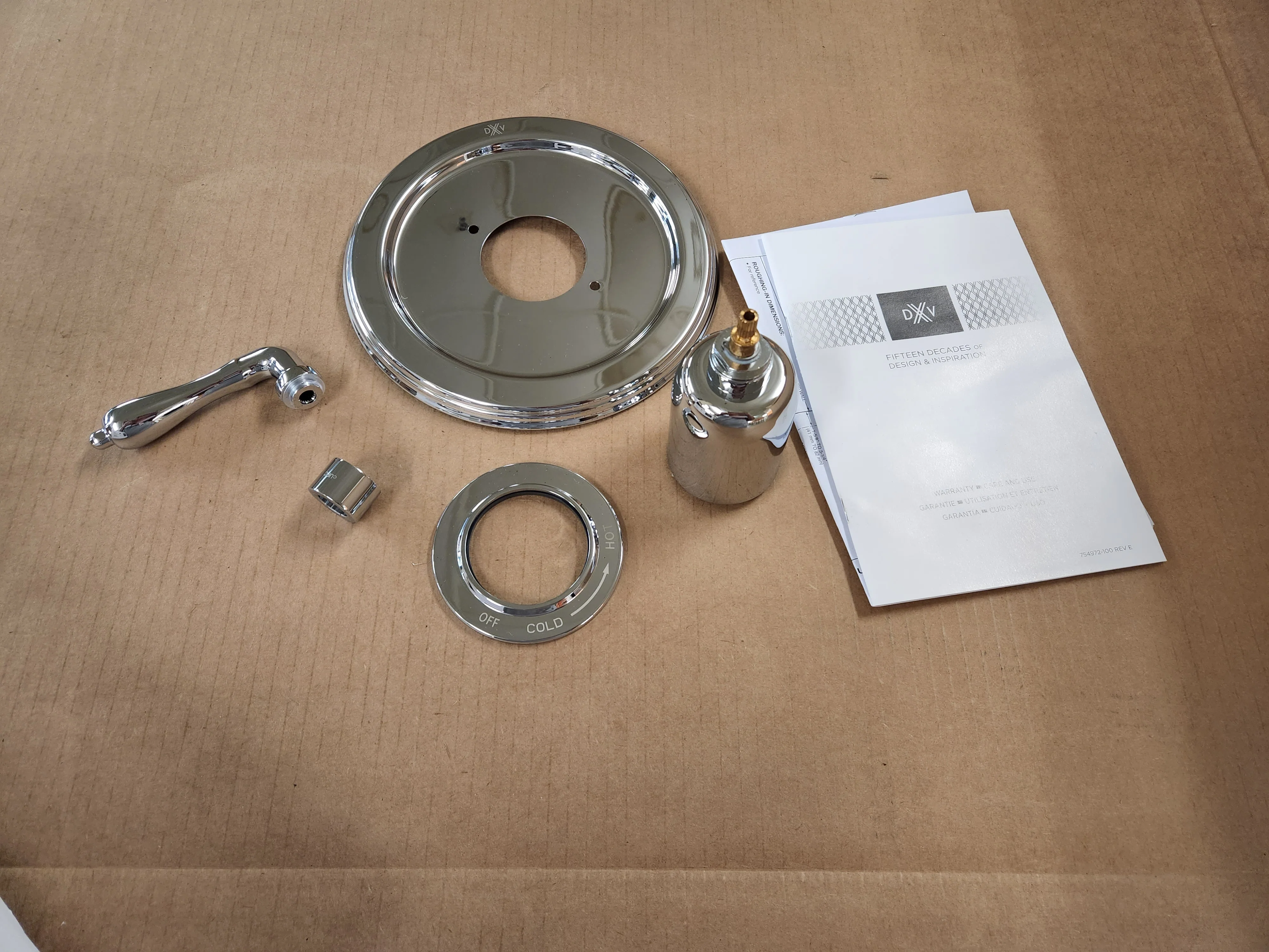 Ashbee Polished Chrome Pb Shower Valve Trim Lever Handle - Image 2