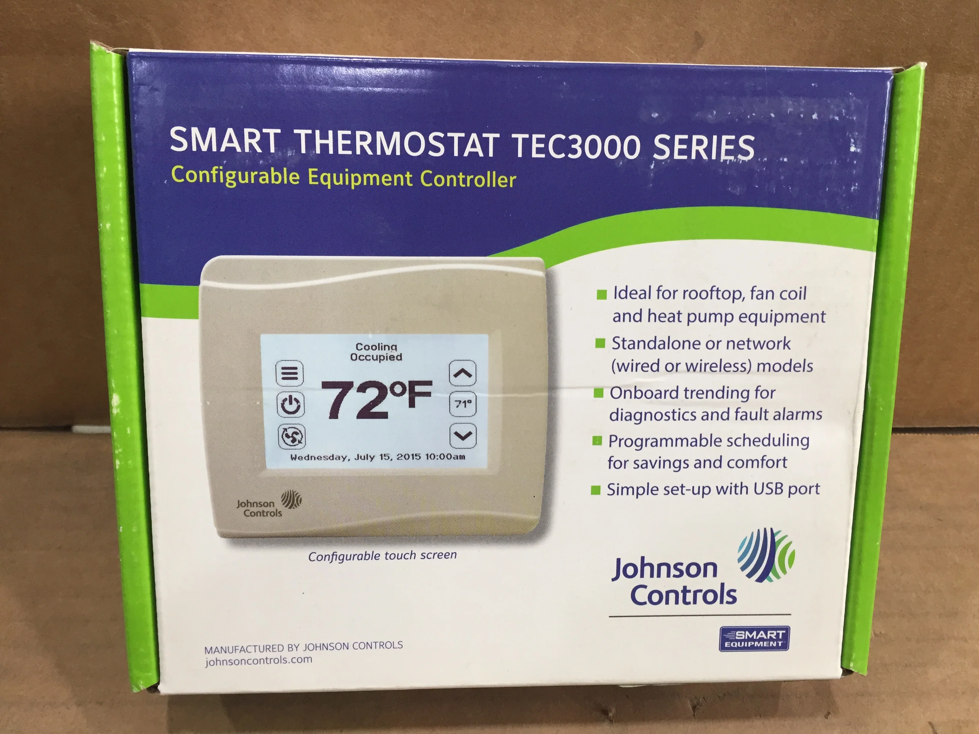 Bacnet, N2 And Mstp Networked Thermostat Controller With Economizer; 24V - Image 4