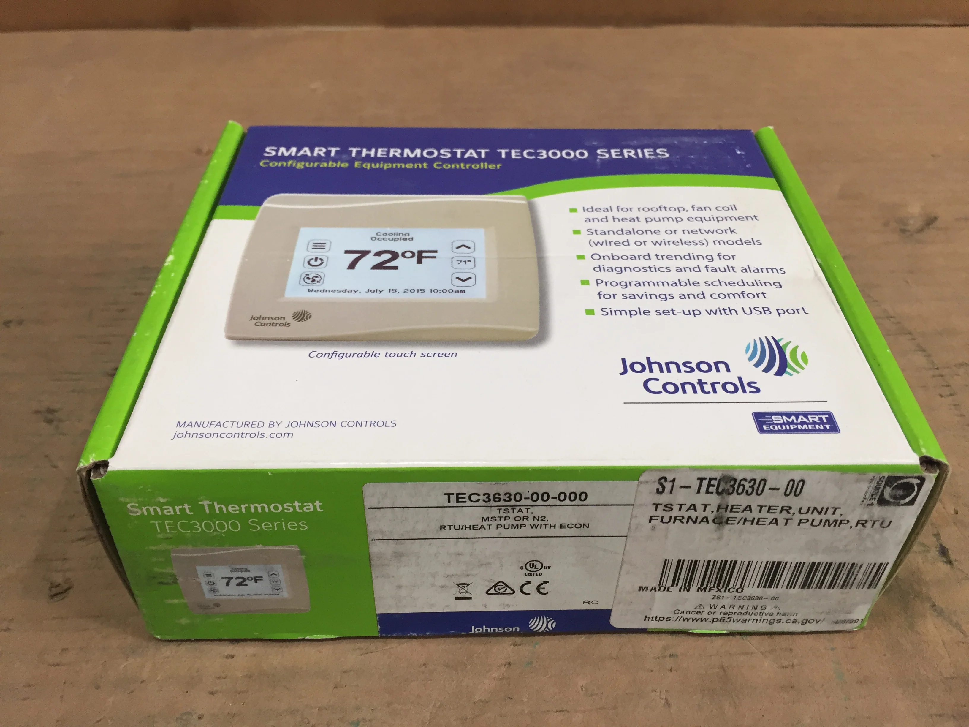 Bacnet, N2 And Mstp Networked Thermostat Controller With Economizer; 24V - Image 5