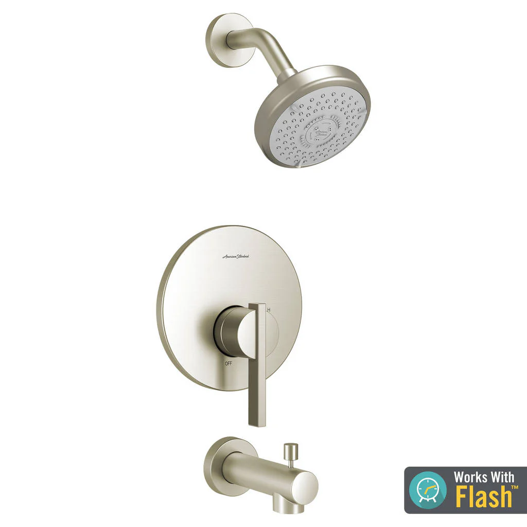 Berwick Brushed Nickel Water Saving Bath/Shower Trim w/Pressure Balance Cartridge
