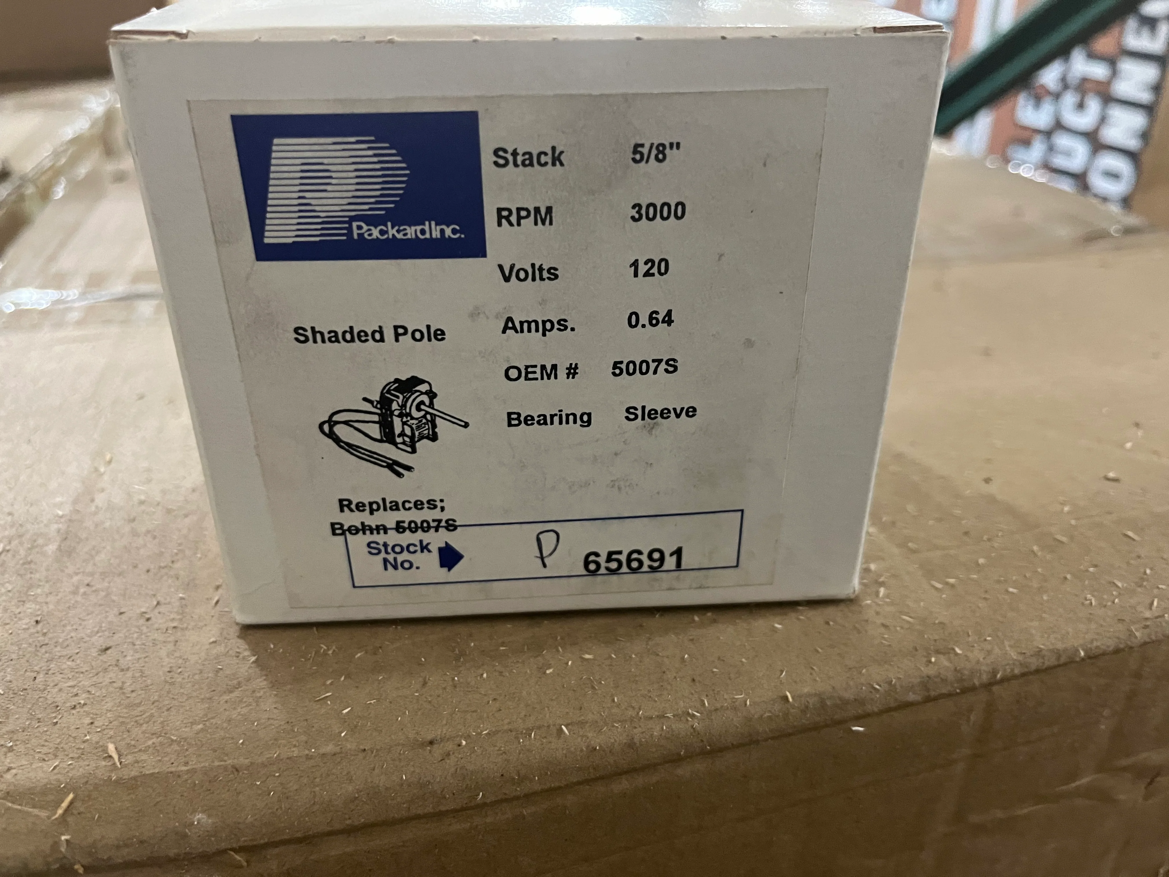 Blower Motor 120/60/1 3000 RPM 1 Speed - Image 3