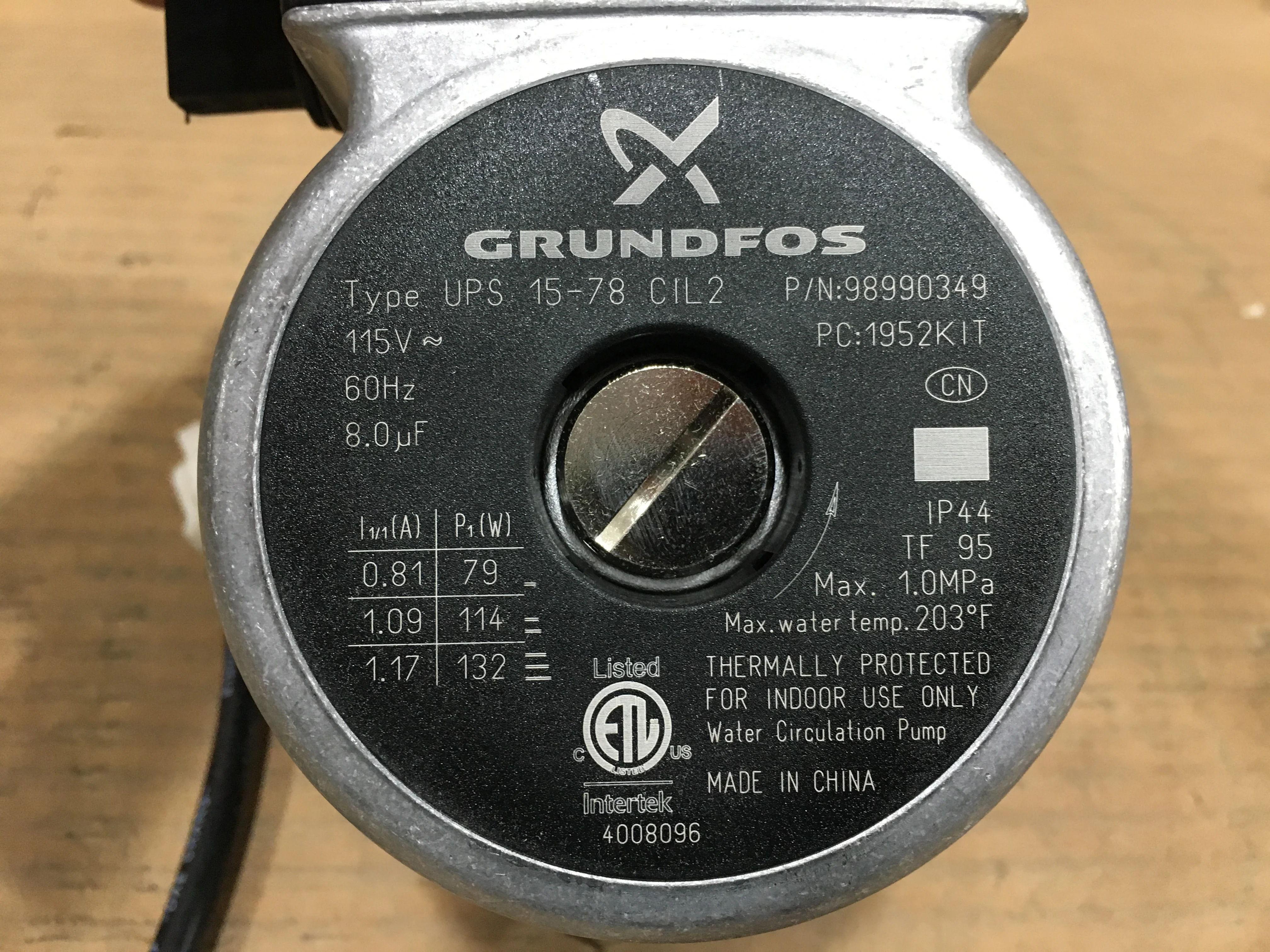 Boiler Water Circulation Pump, 115/60/1 - Image 2