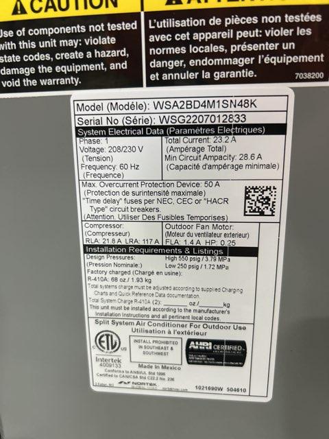 4 Ton Single-Stage Split-System Air Conditioner 208-230/60/1 R410A 13 SEER - Image 3
