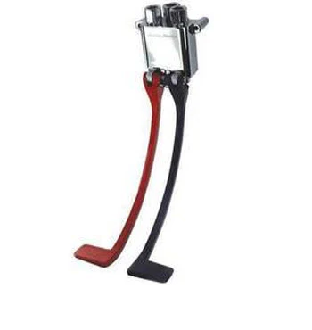 Chrome Wall Mount Double Pedal Valve with Long Pedals
