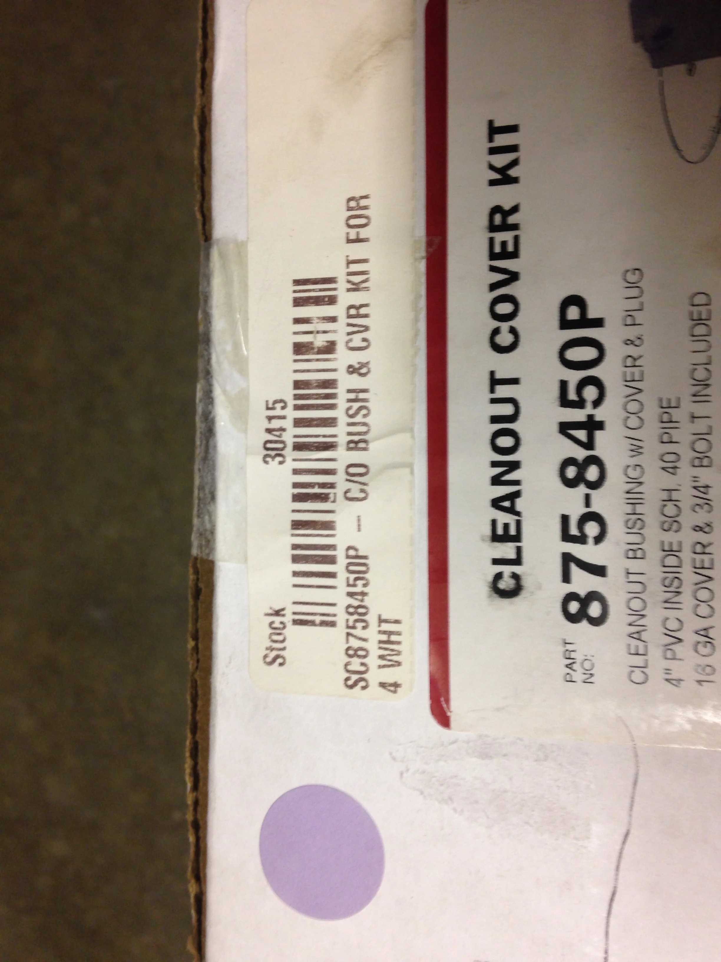 Cleanout Cover Kit, 4" - Image 5