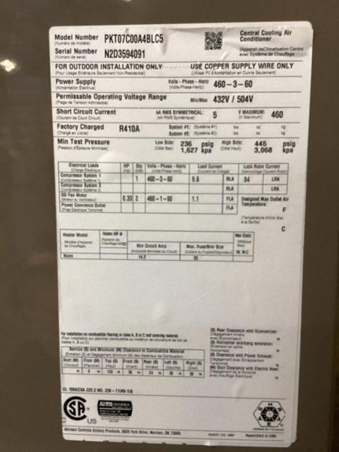 Commercial 7.5 Ton Two-Stage Split-System Heat Pump 460/60/3 R410A 11 EER - Image 7
