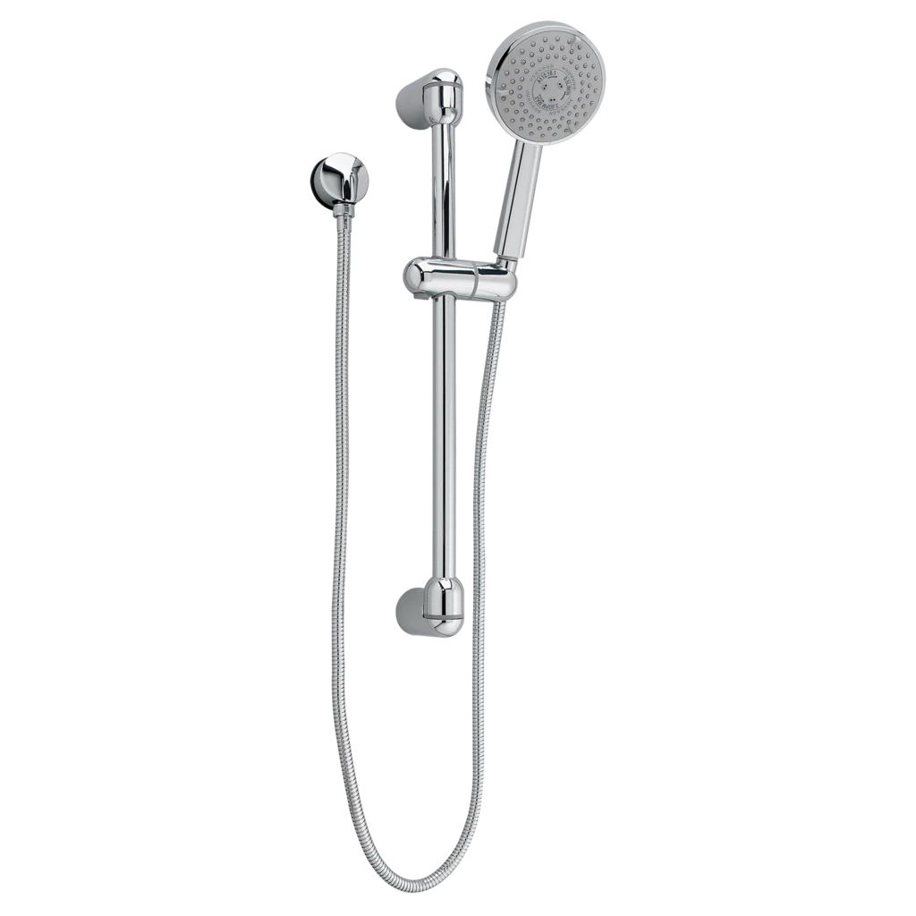 Complete Kit of Rain Handshower, Hose, Wall Supply & Standard Slide Bar, Chrome