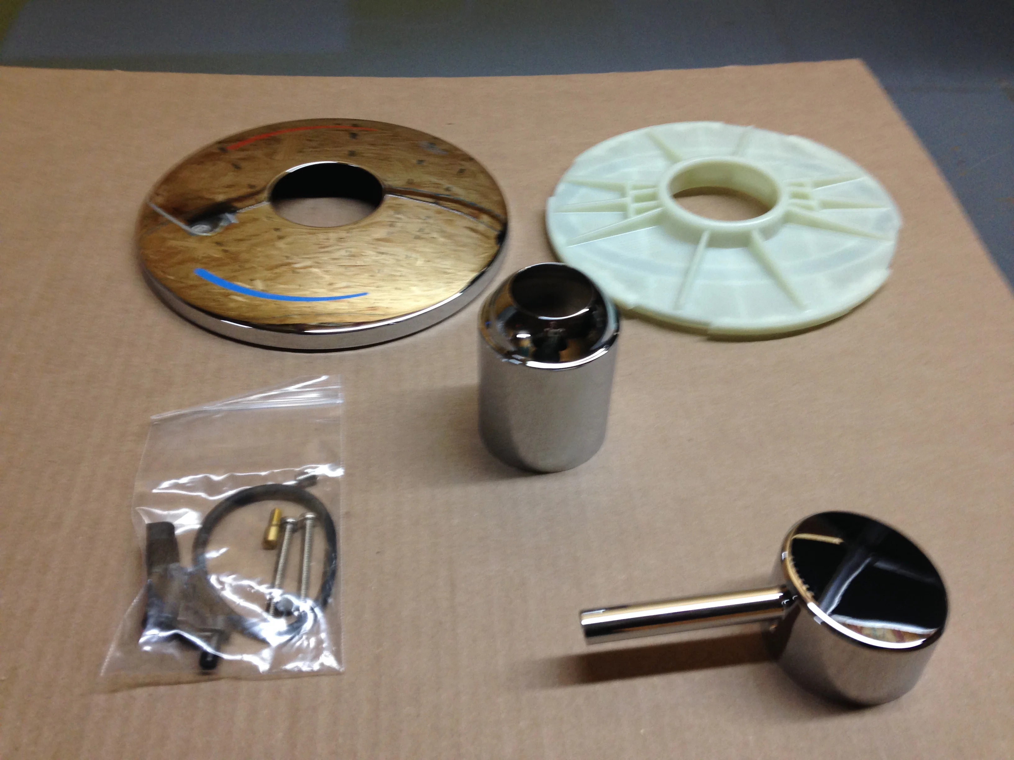 Concetto Pressure Balance Valve Trim; Chrome - Image 2