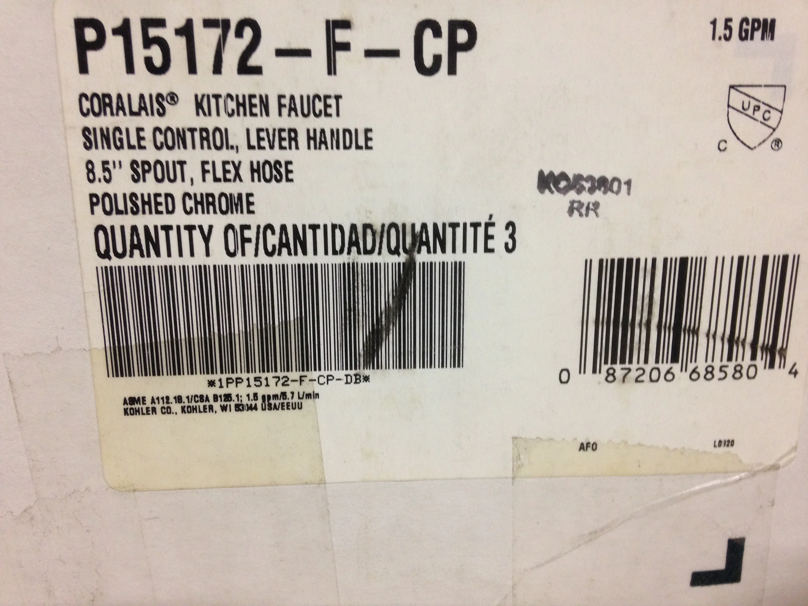 Coralais Kitchen Faucet , 8 1/2 Spout - Image 3