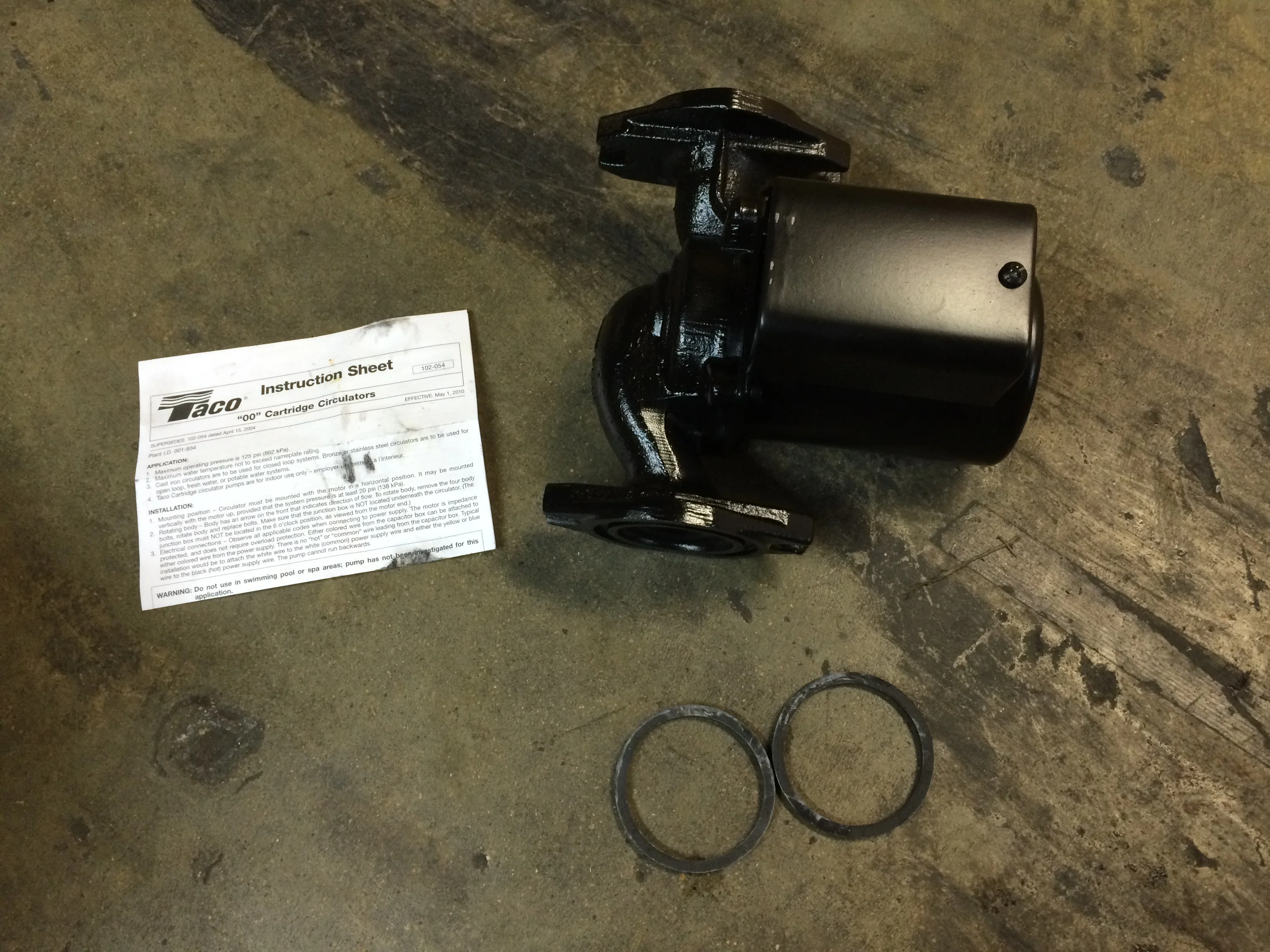 CTN WVDV ACCESSORY KIT INCLUDES TACO 007-HF5 PUMP, 115/60 - Image 3