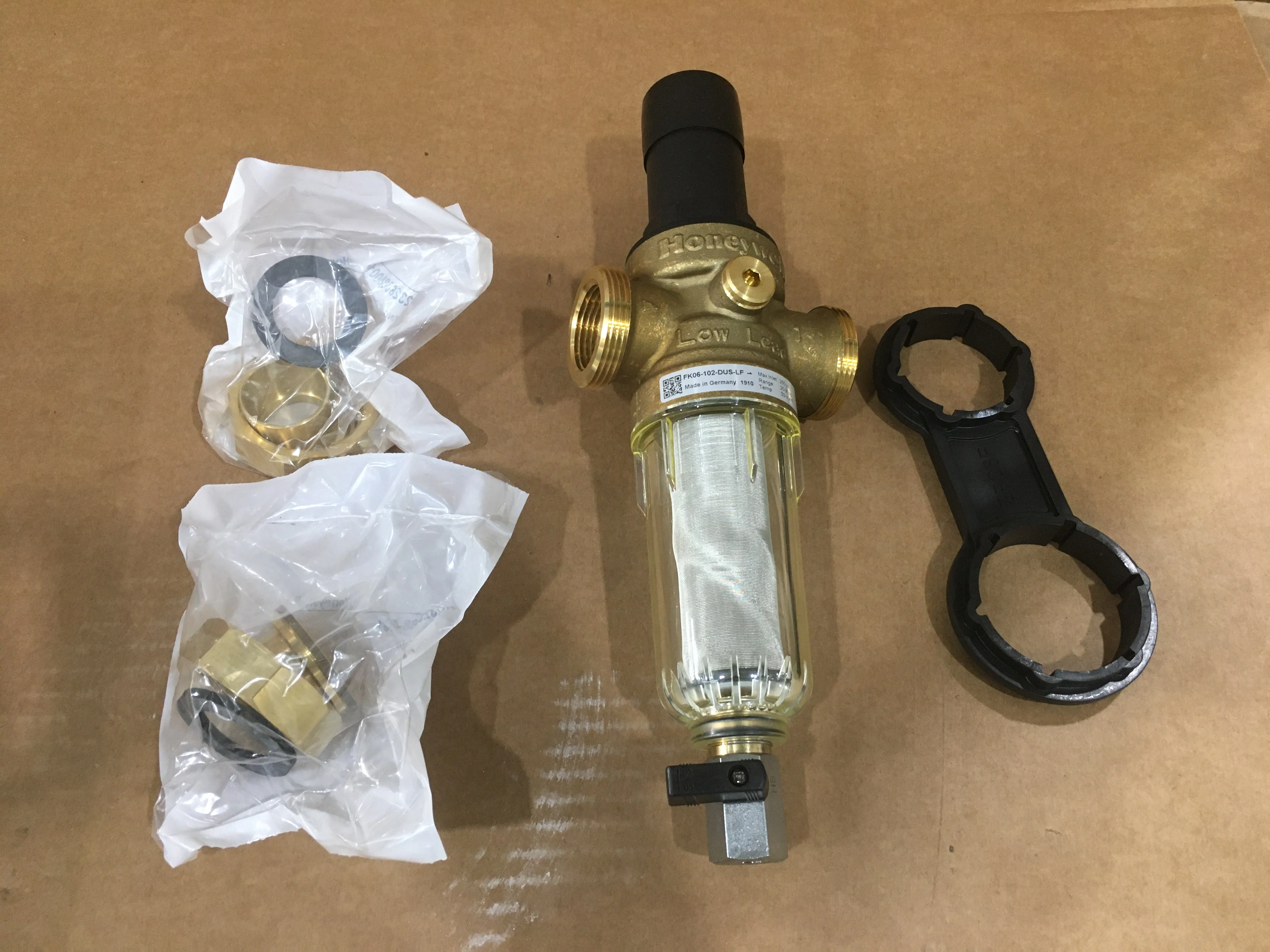 Dialset Low Lead Pressure Regulating Filter Combination
