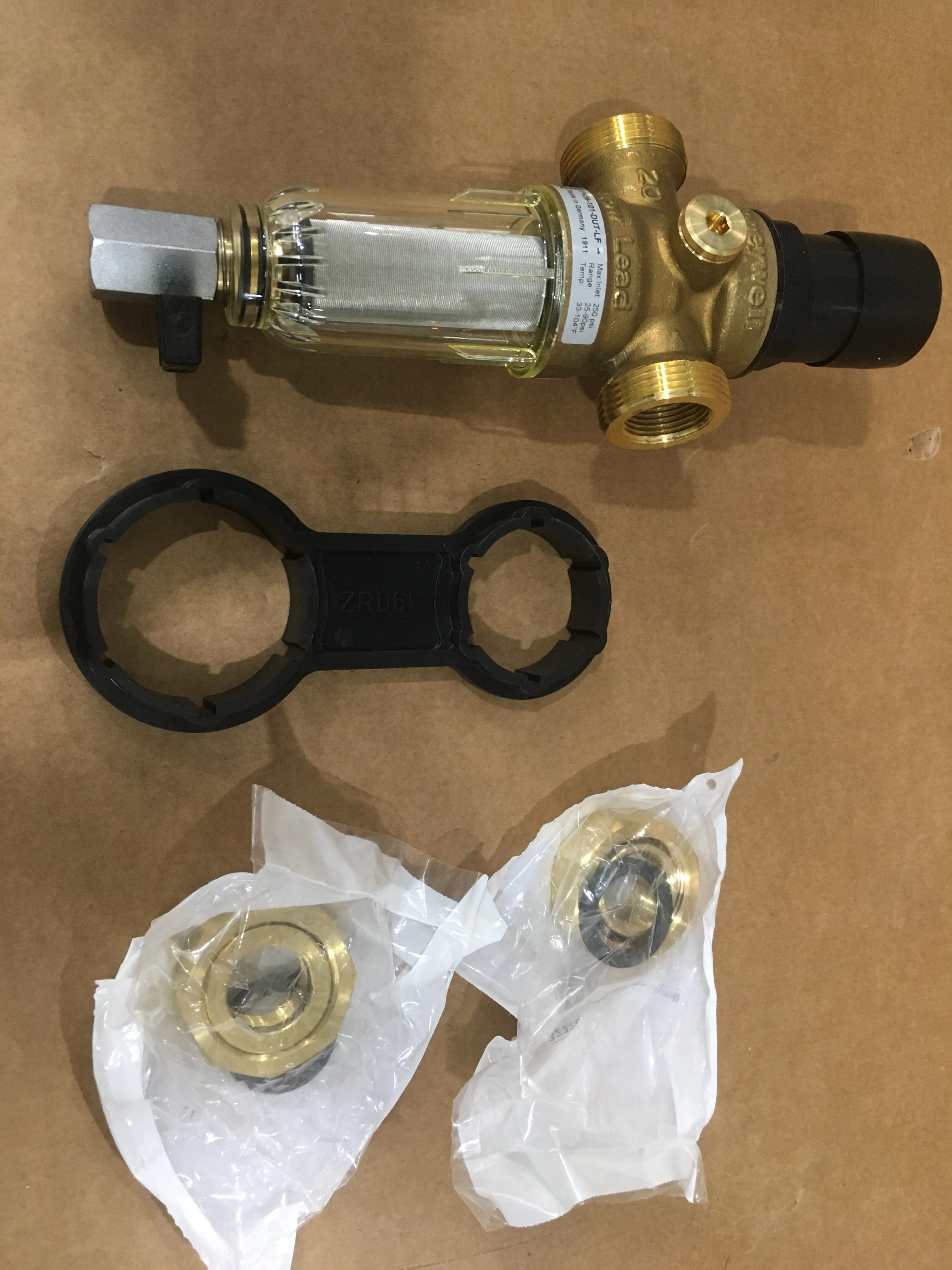 Dialset Low Lead Pressure Regulating Filter Combination