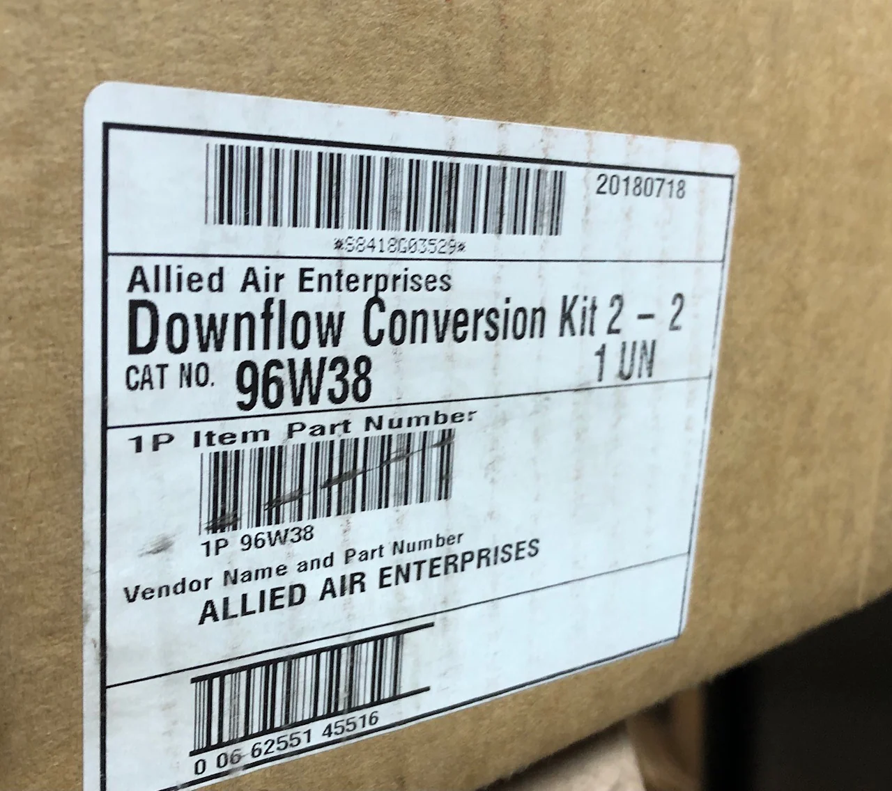 Downflow Conversion Kit 2-2.5 Ton, - Image 4