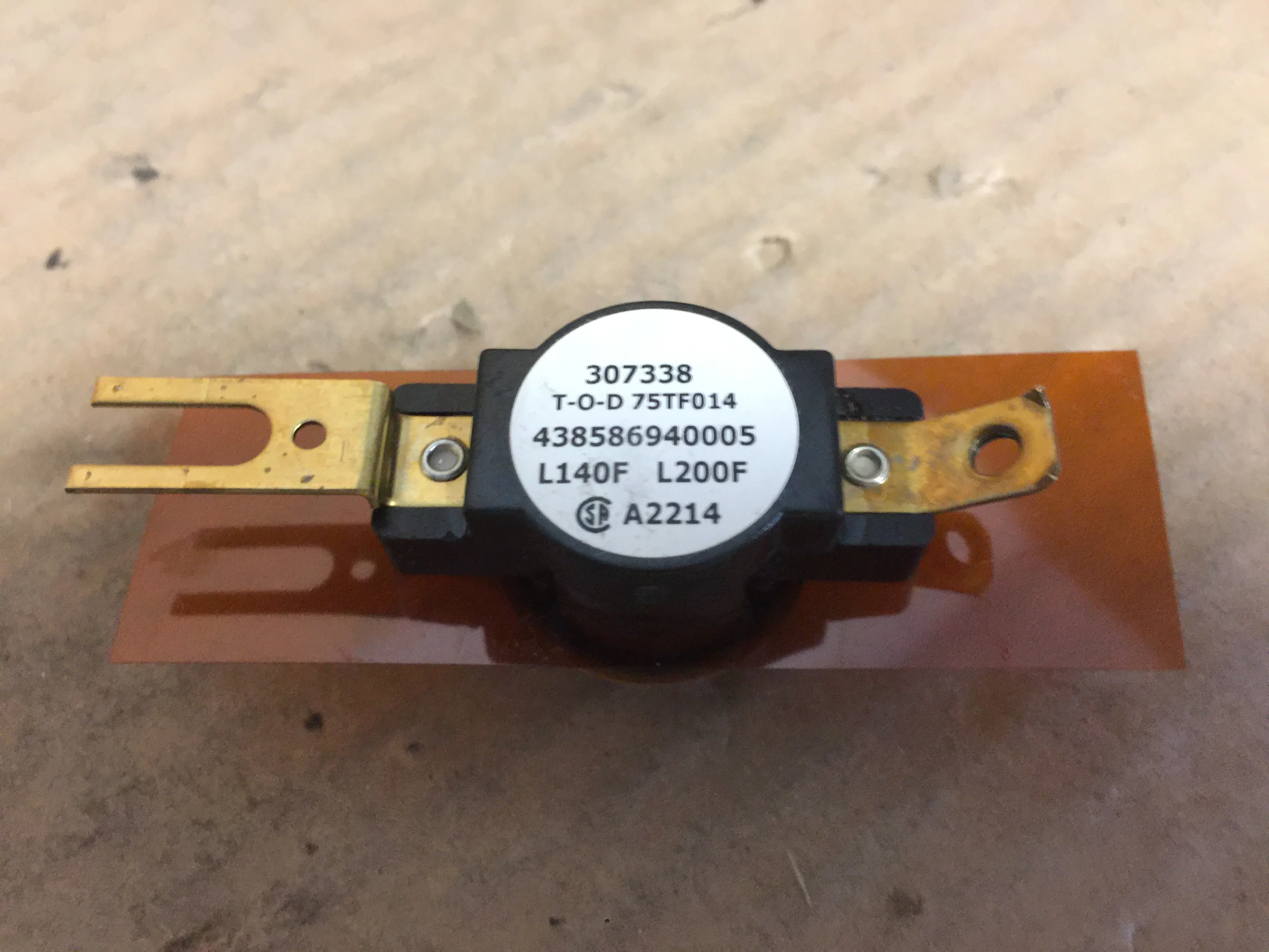Dual Thermal Limit Switch; 140-200F - Image 3