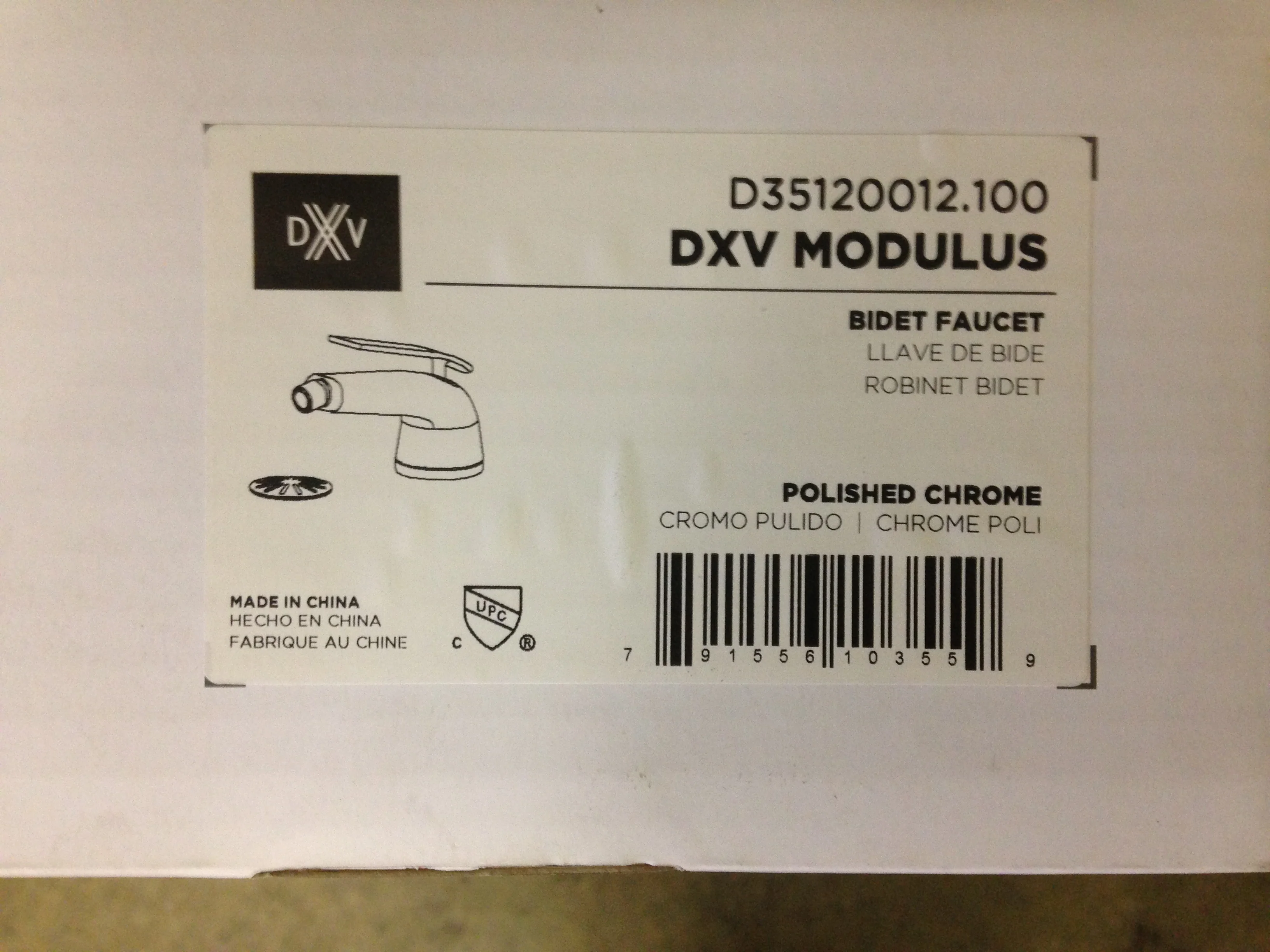 DXV Modulus Bidet Faucet, Polished Chrome - Image 3