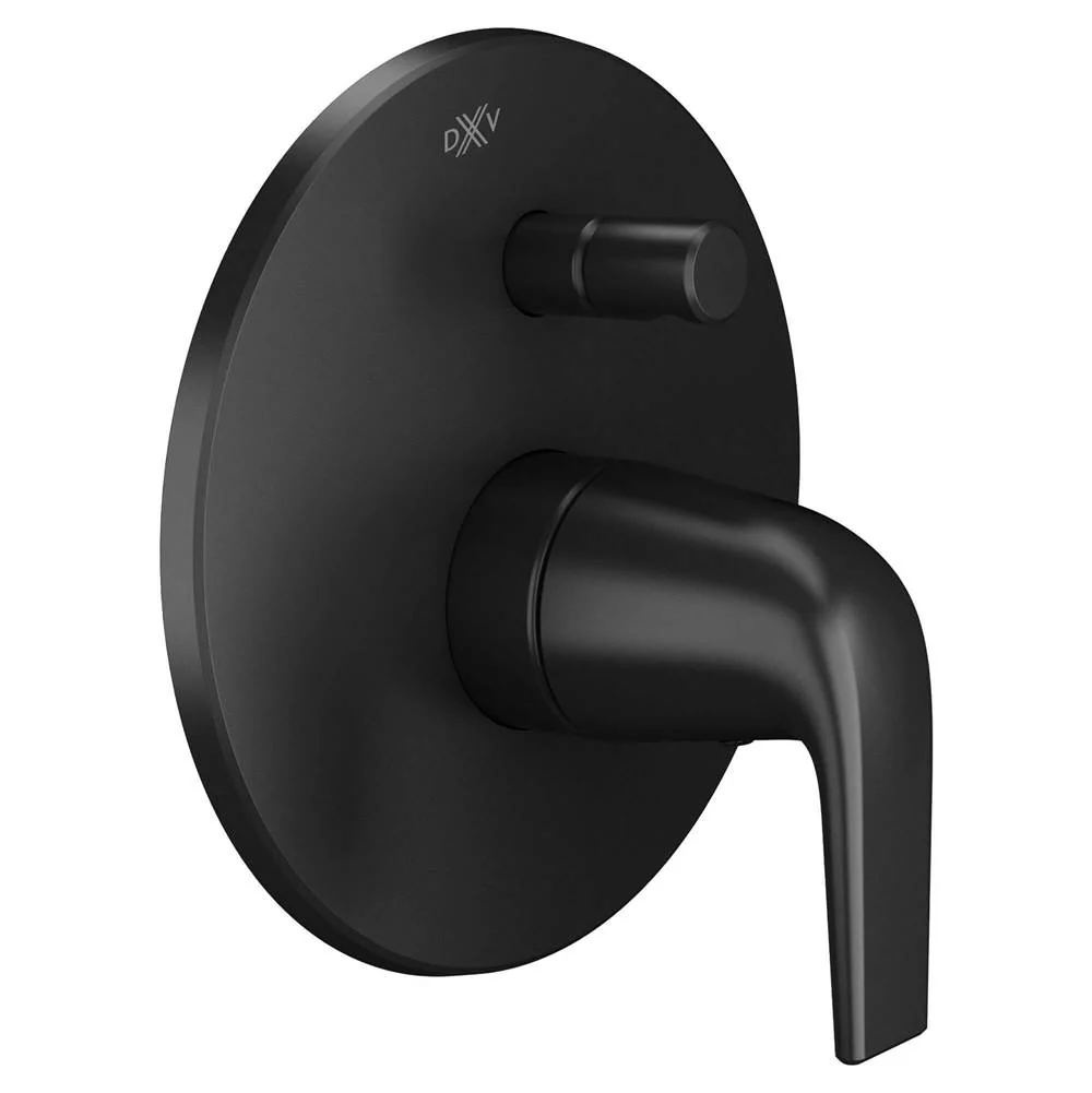DXV Modulus Matte Black Bath Tub/Shower Trim with Diverter