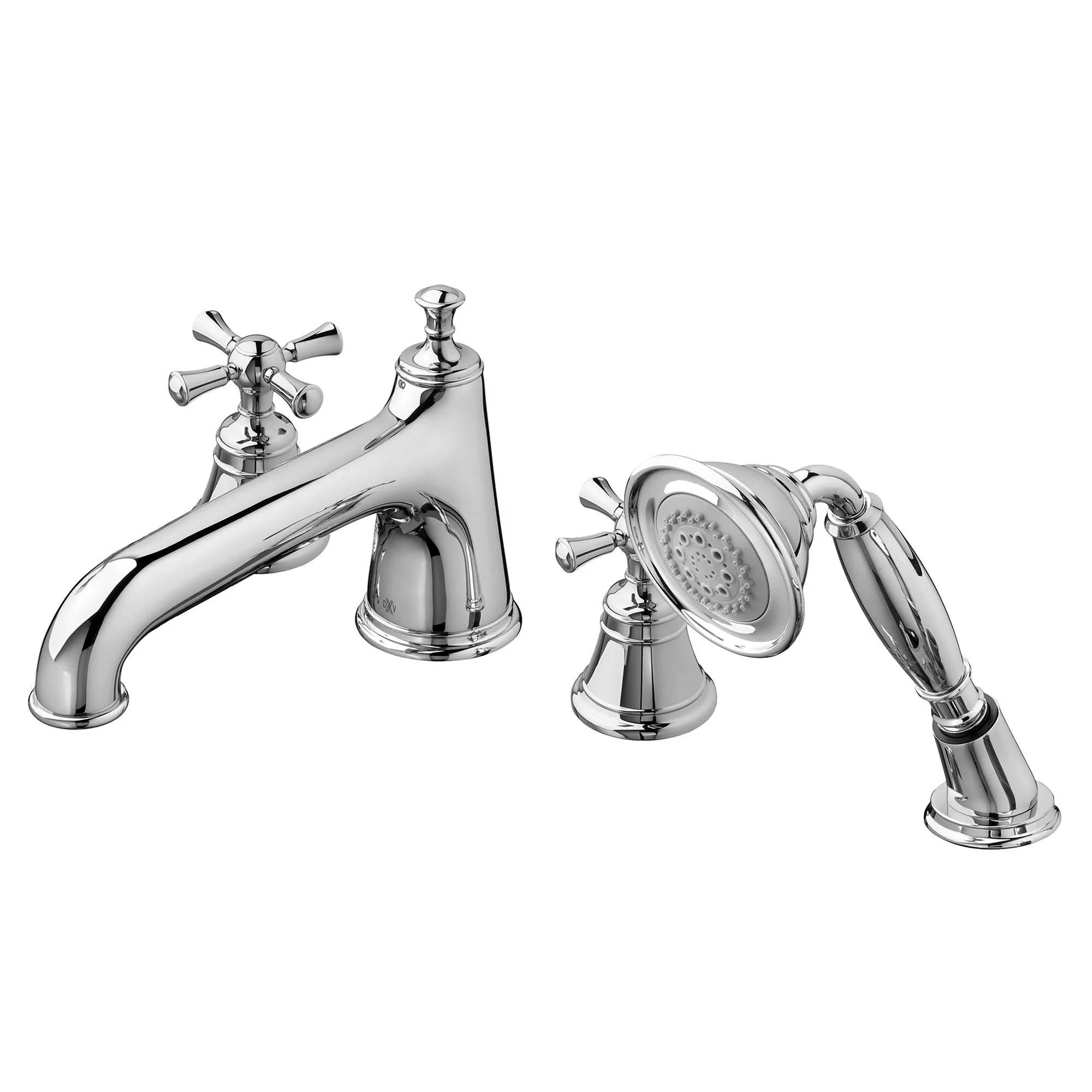 DXV Randall Deck Mounted Roman Tub Filler With Built-In Diverter - Includes Hand Shower
