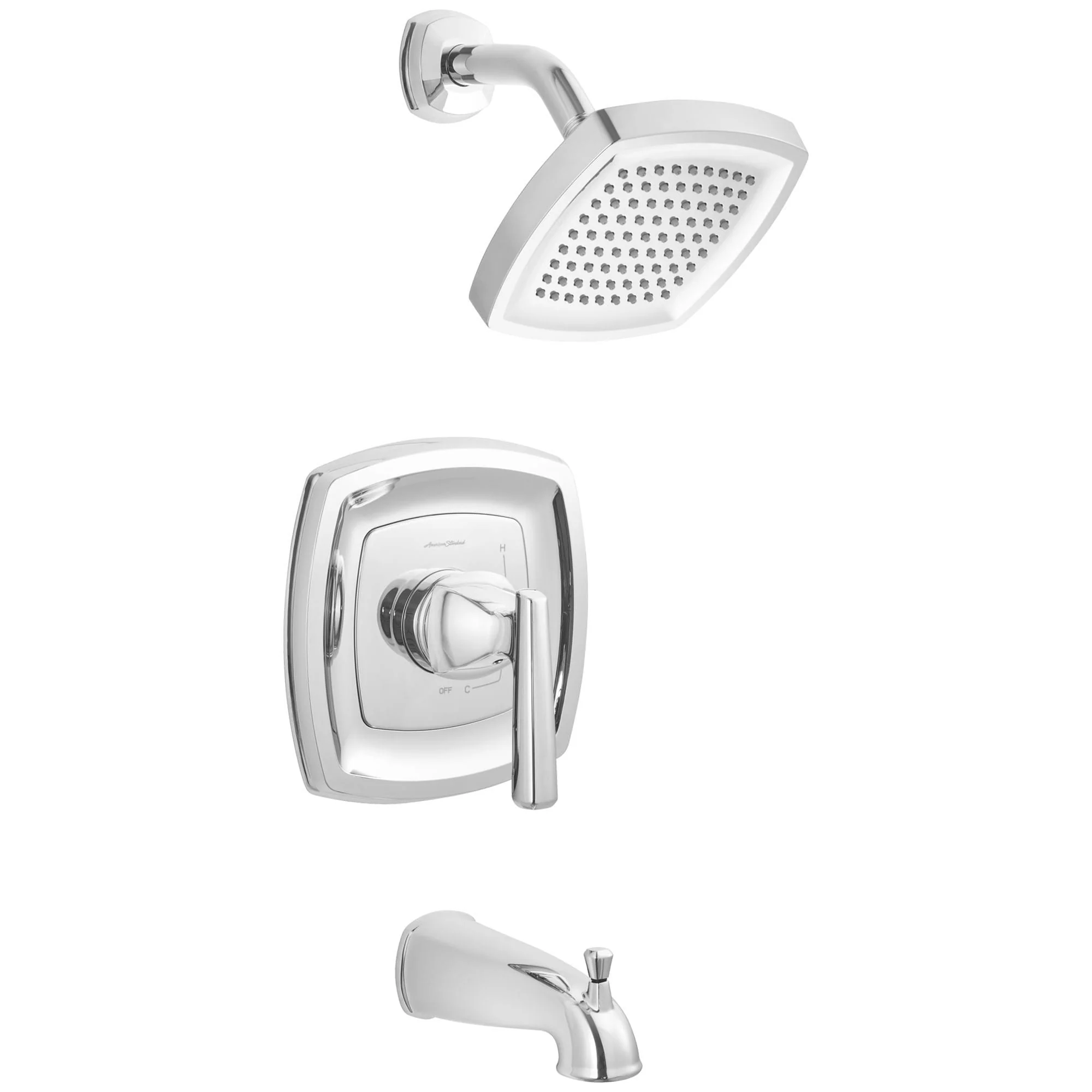 Edgemere Bath/Shower Trim Kit; 1.8 GPM, Chrome