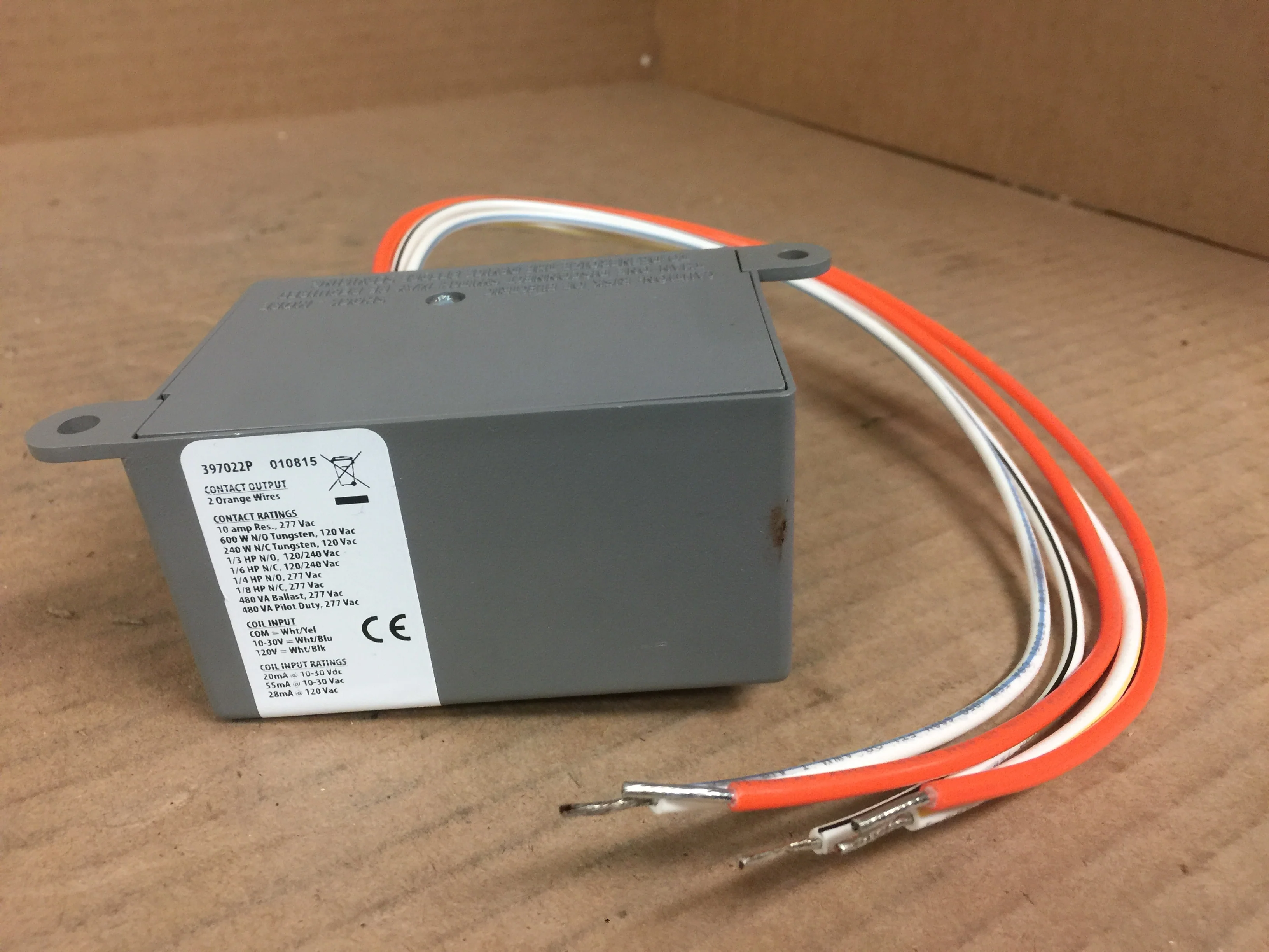 Enclosed Relay 10 Amp SPST & Override w/10-30 VAC/DC/120 VAC Coil - Image 3