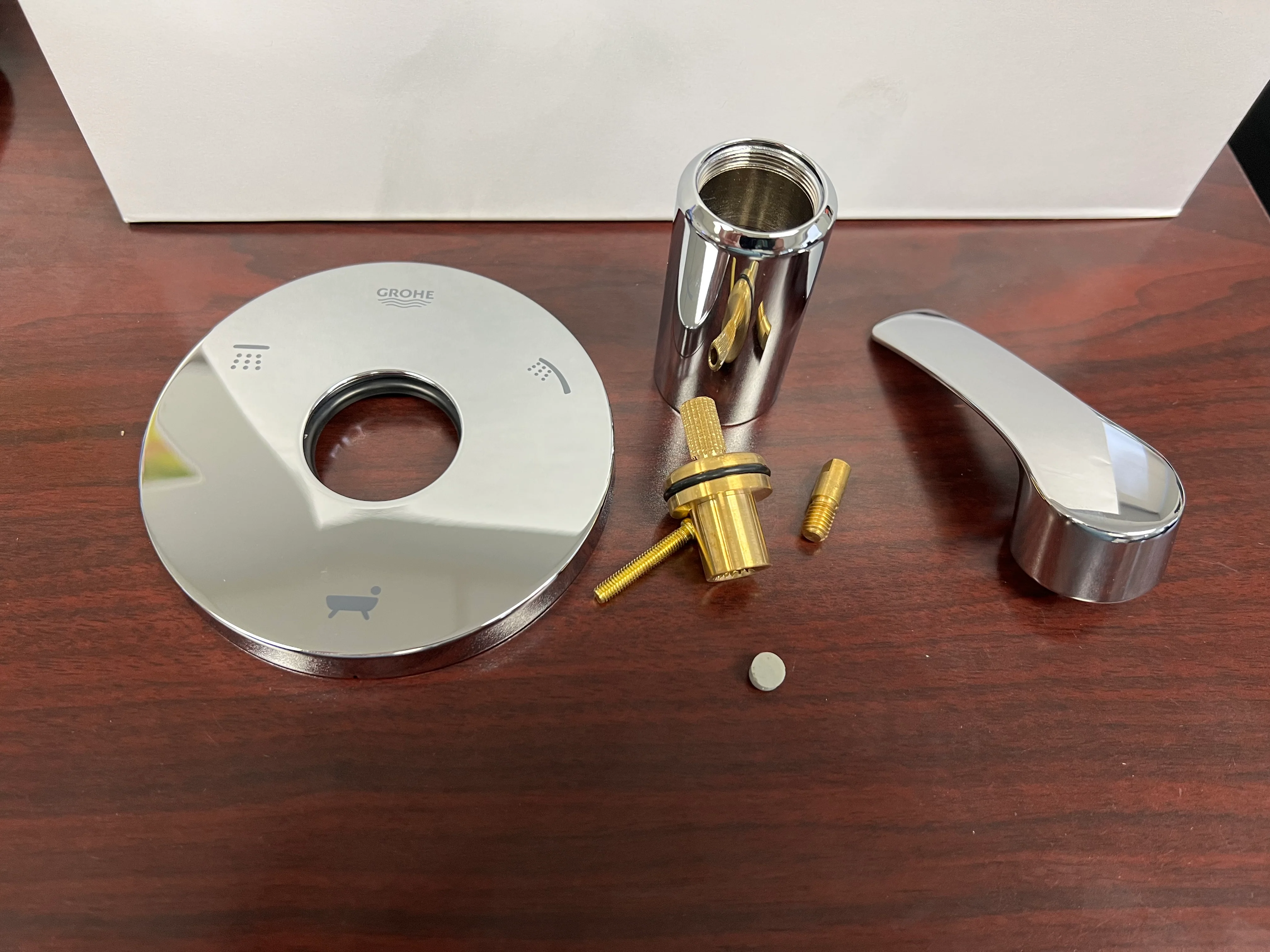 Eurosmart Wall Mount Three-Way Diverter Trim, Chrome - Image 2