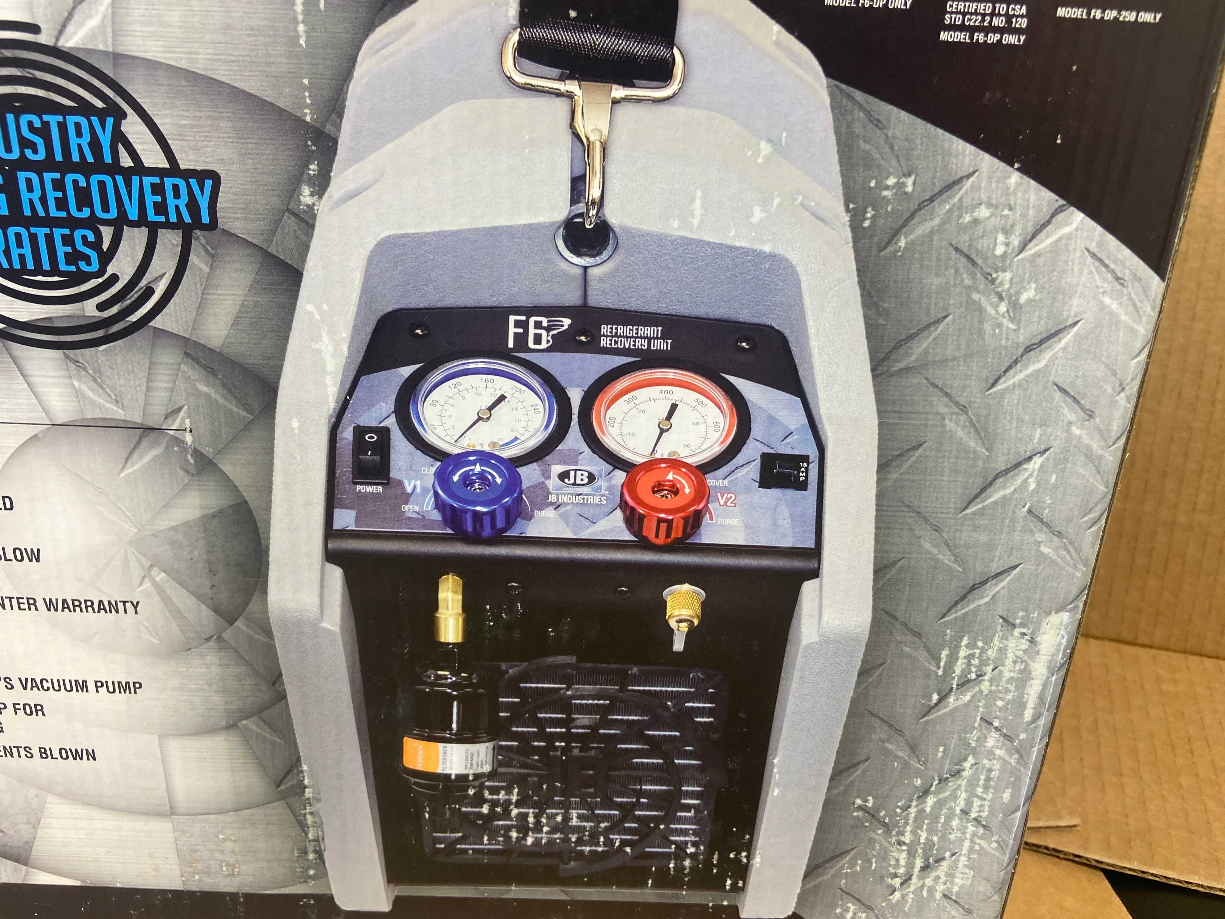 Dual Piston Self Purging Refrigerant Recovery Unit 120V - Image 3