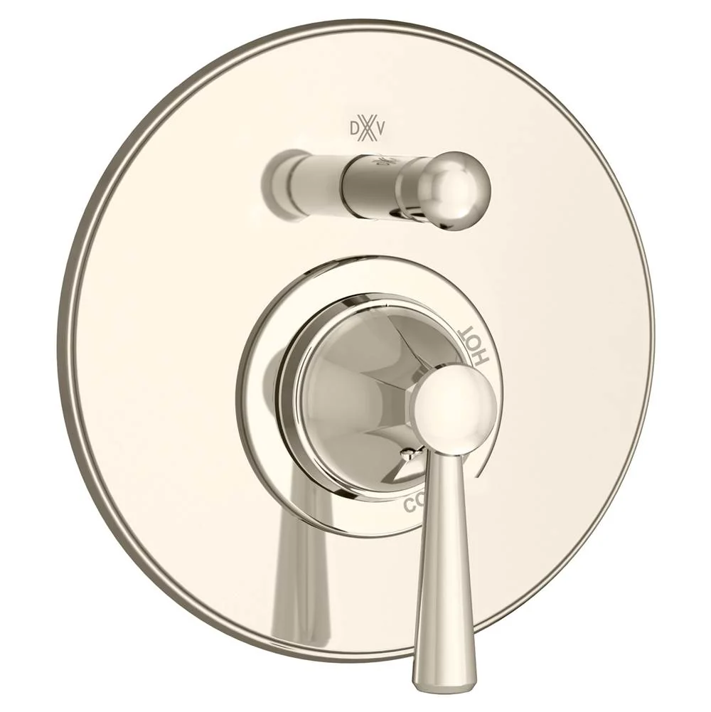 Fitzgerald Platinum Nickel Pressure Balance Tub/Shower Valve Trim w/Single Lever Handle and Diverter