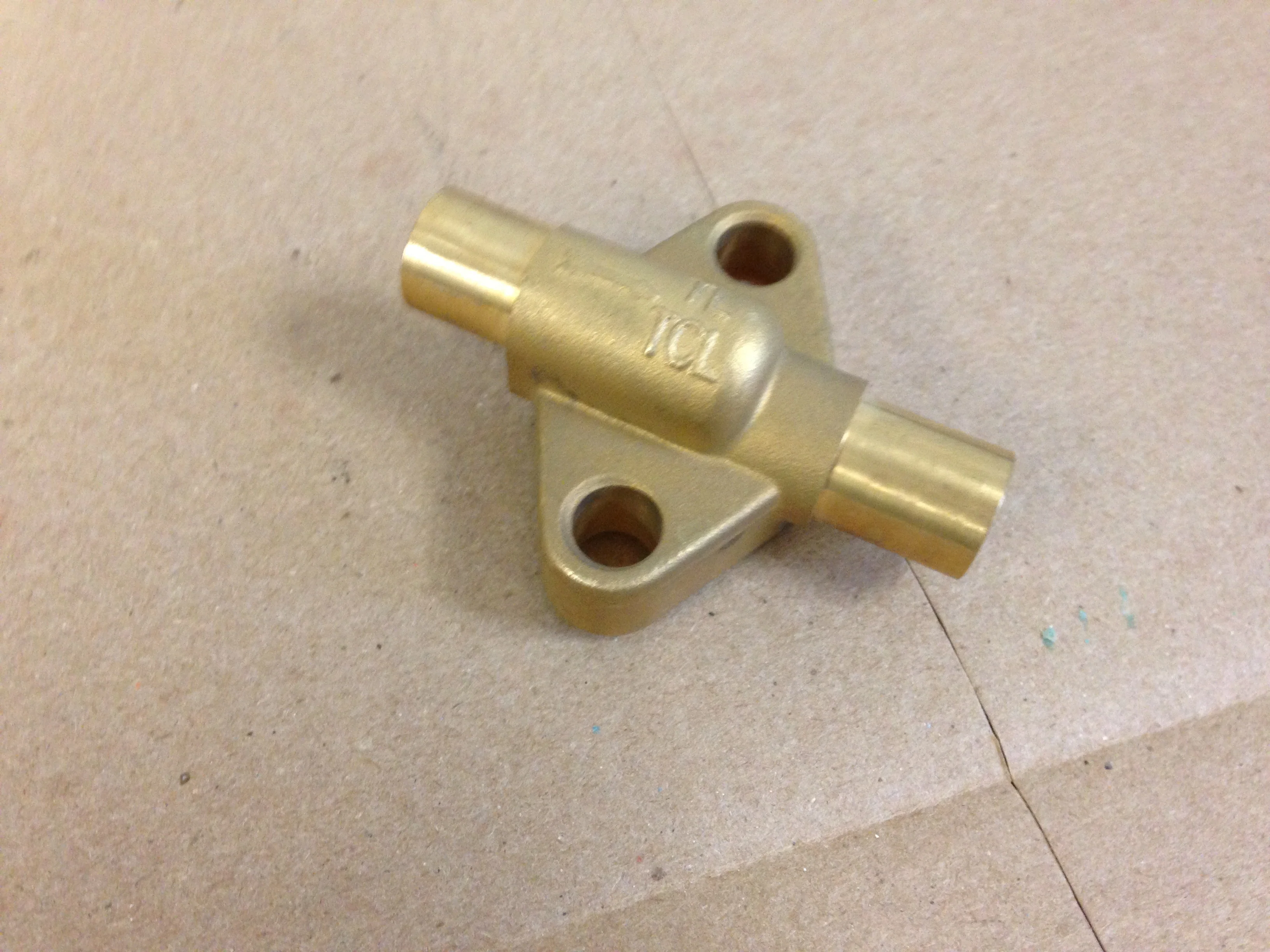 Flange; Exp. Valve, Straight Through, 1/2" X 1/2" Sweat