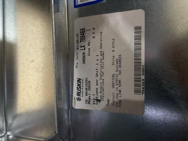 Fusible Link Square Fire Damper 8 X 8 - Image 8