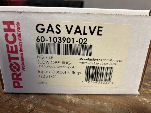 Gas Hot Surface/Dir Spark Gas Valve Single Stage,Volts: 24, Hz: 50/60, Inlet: 1/2NPT Outlet: 1/2NPT - Image 6