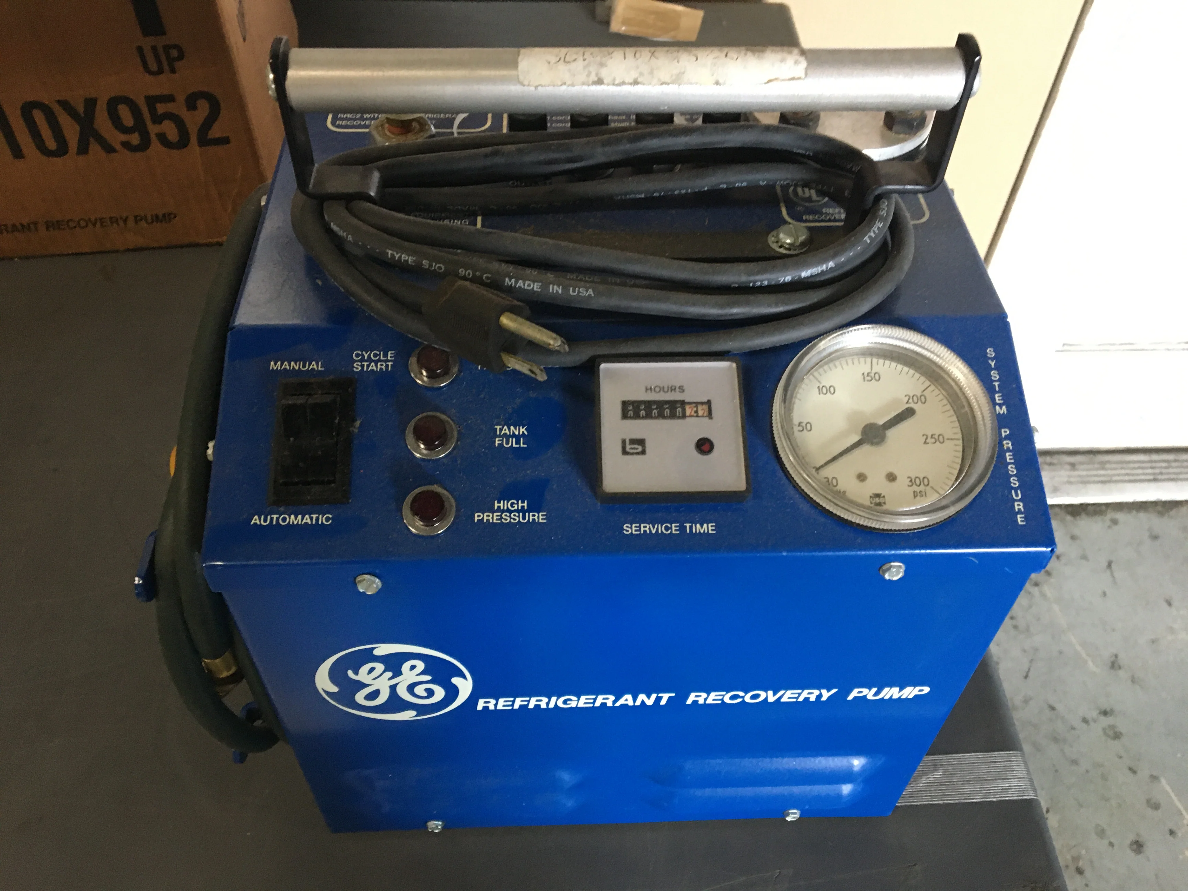 Refrigerant Recovery Pump, 115 Volt