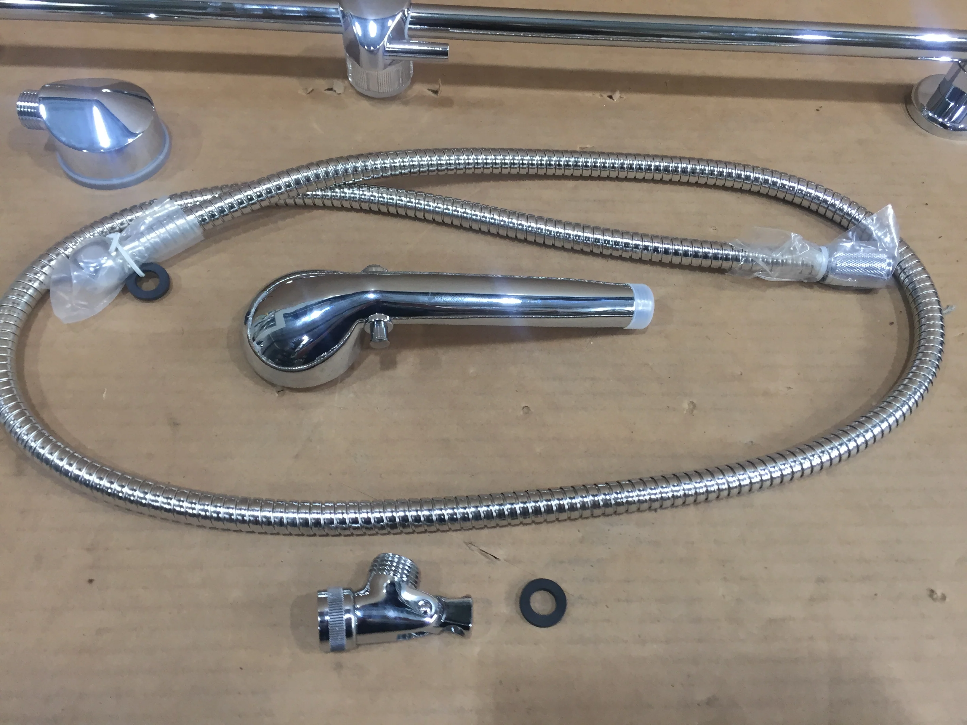 Hand Shower with 69" Hose and 24" Slide Bar; Polished Chrome - Image 2