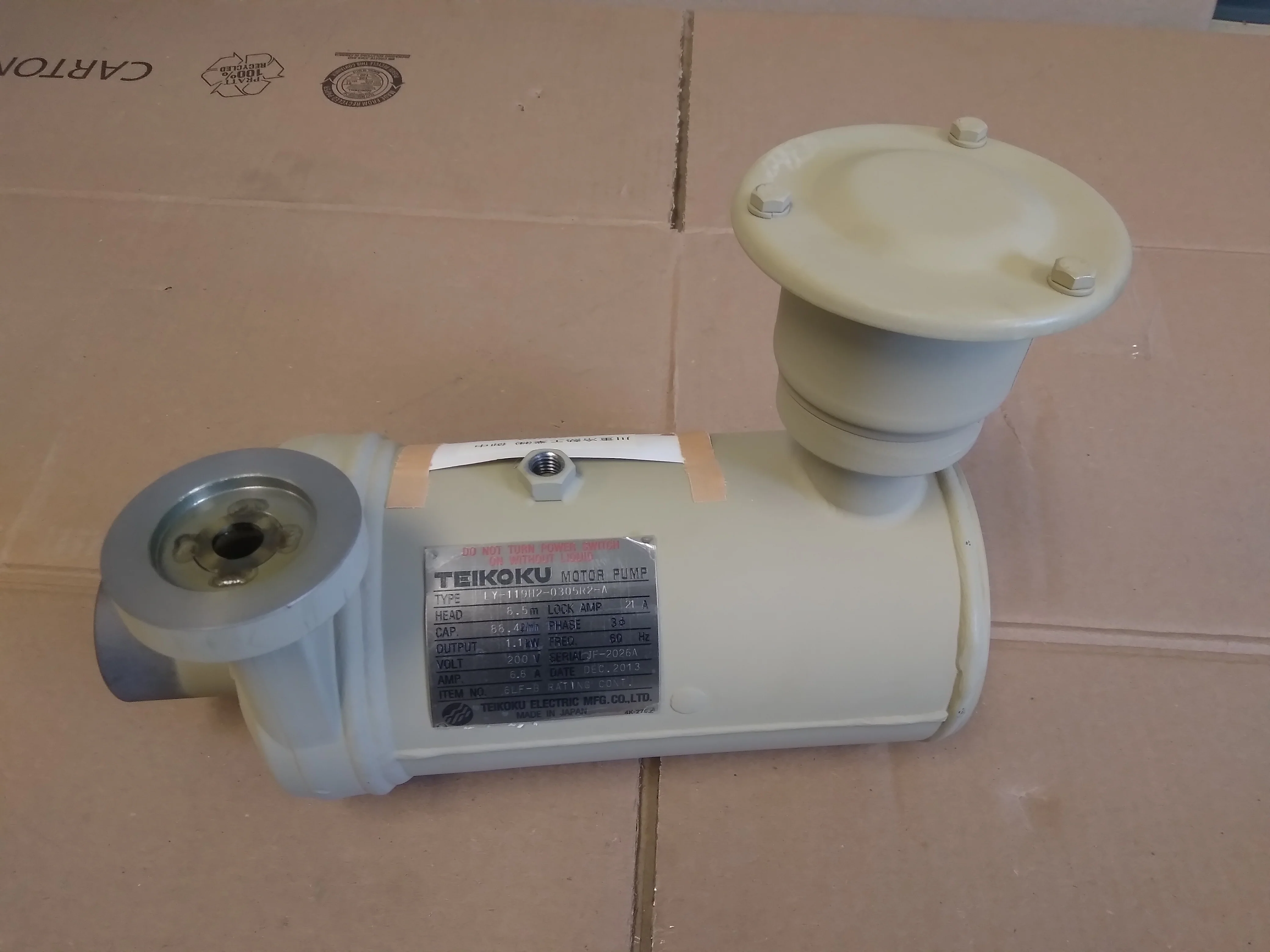 High Temperature Non Seal Pump 200 Volt 60 Hertz 3 Phase - Image 15
