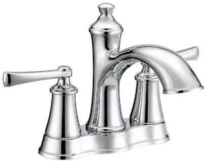 Hopkins Two Handle Centerset Bathroom Sink Faucet, Chrome