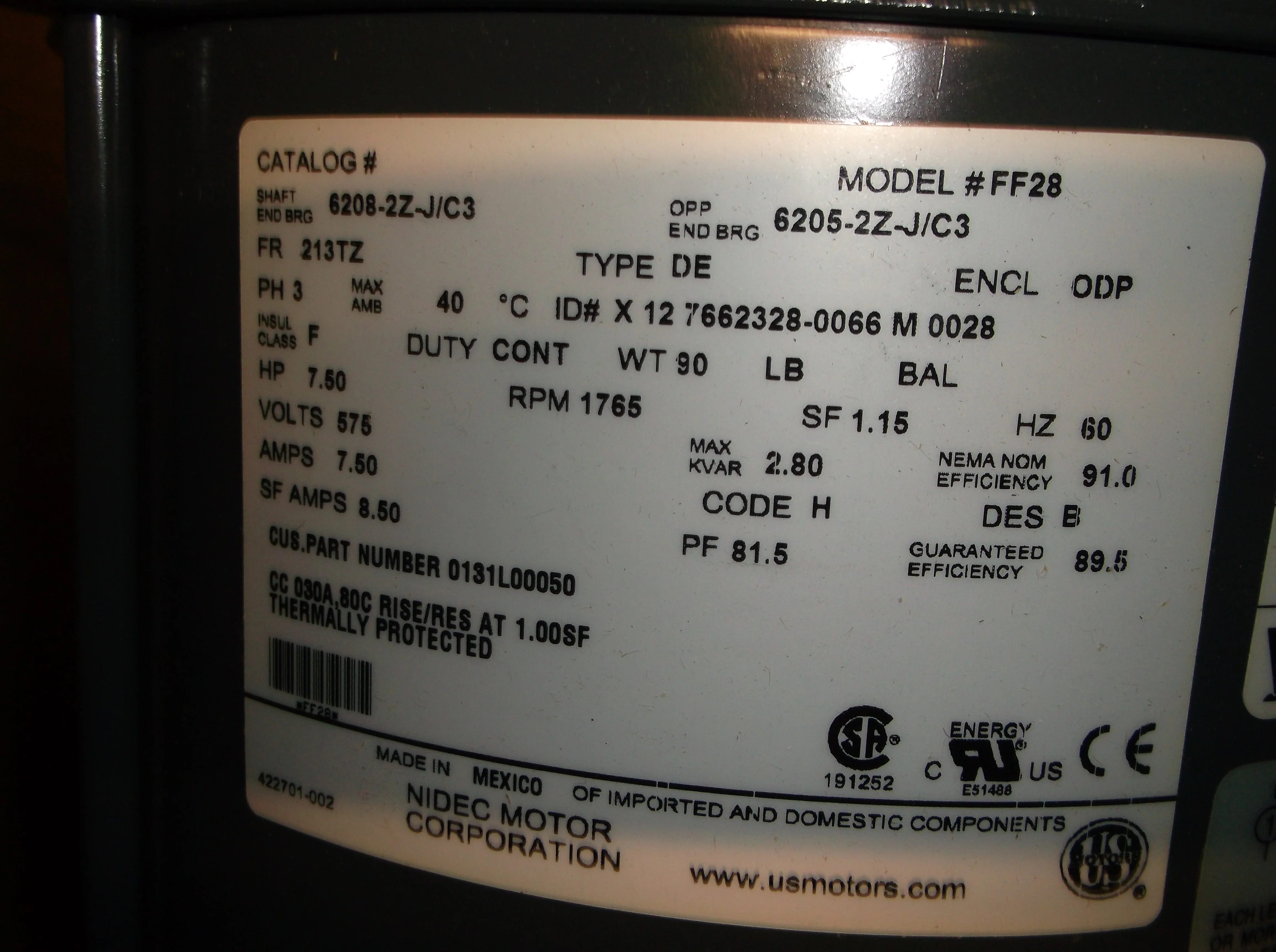 HSKT High Static Kit for DCG & DCC 20 Ton Models (575 Volt)