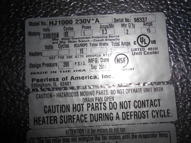 Humi-Jet Medium Temperature Air Defrost Unit Cooler 208-230/60/1 - Image 5