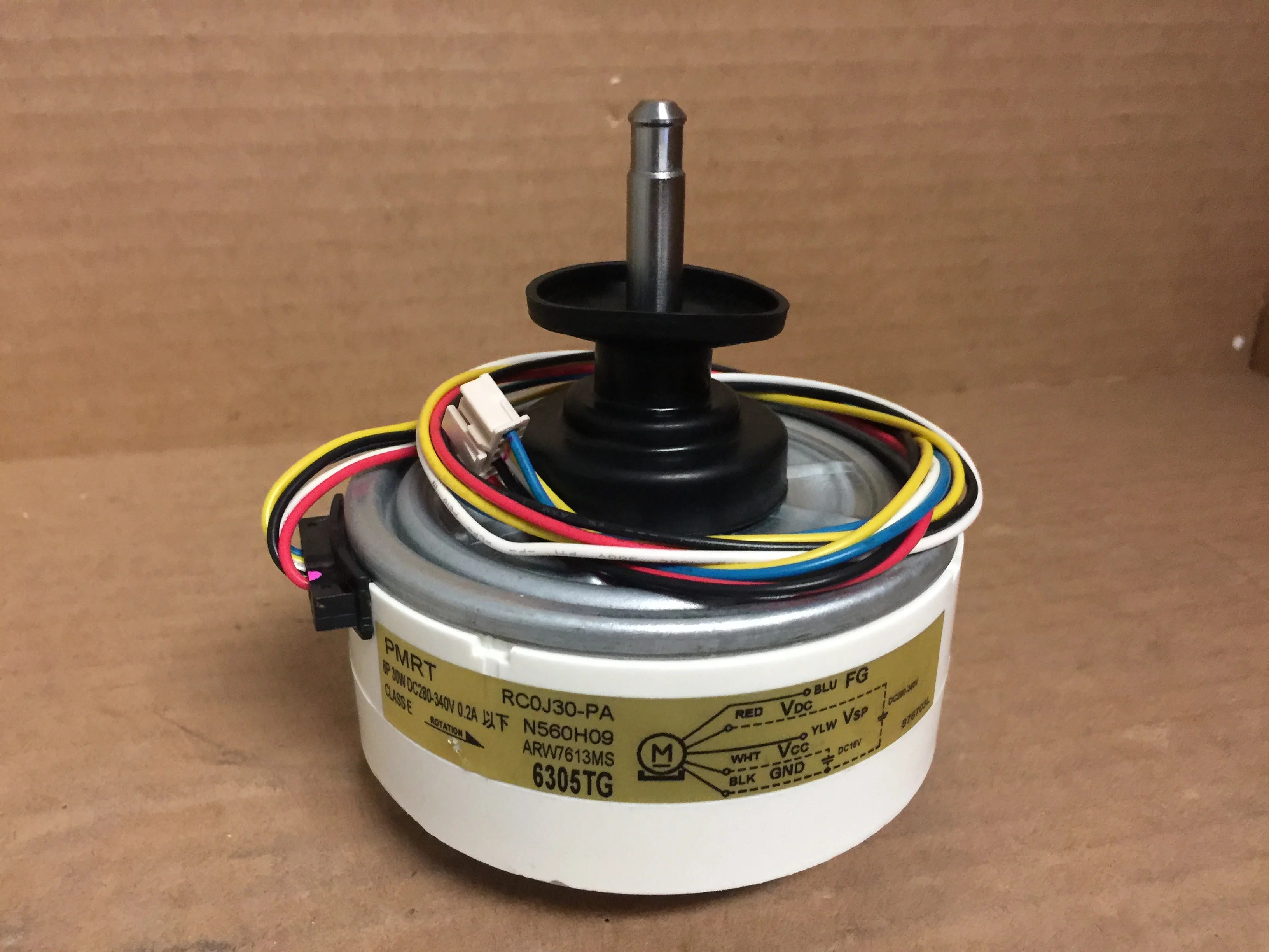 Indoor Single Shaft Fan Motor; DC280-340, 8P, 30W - Image 2