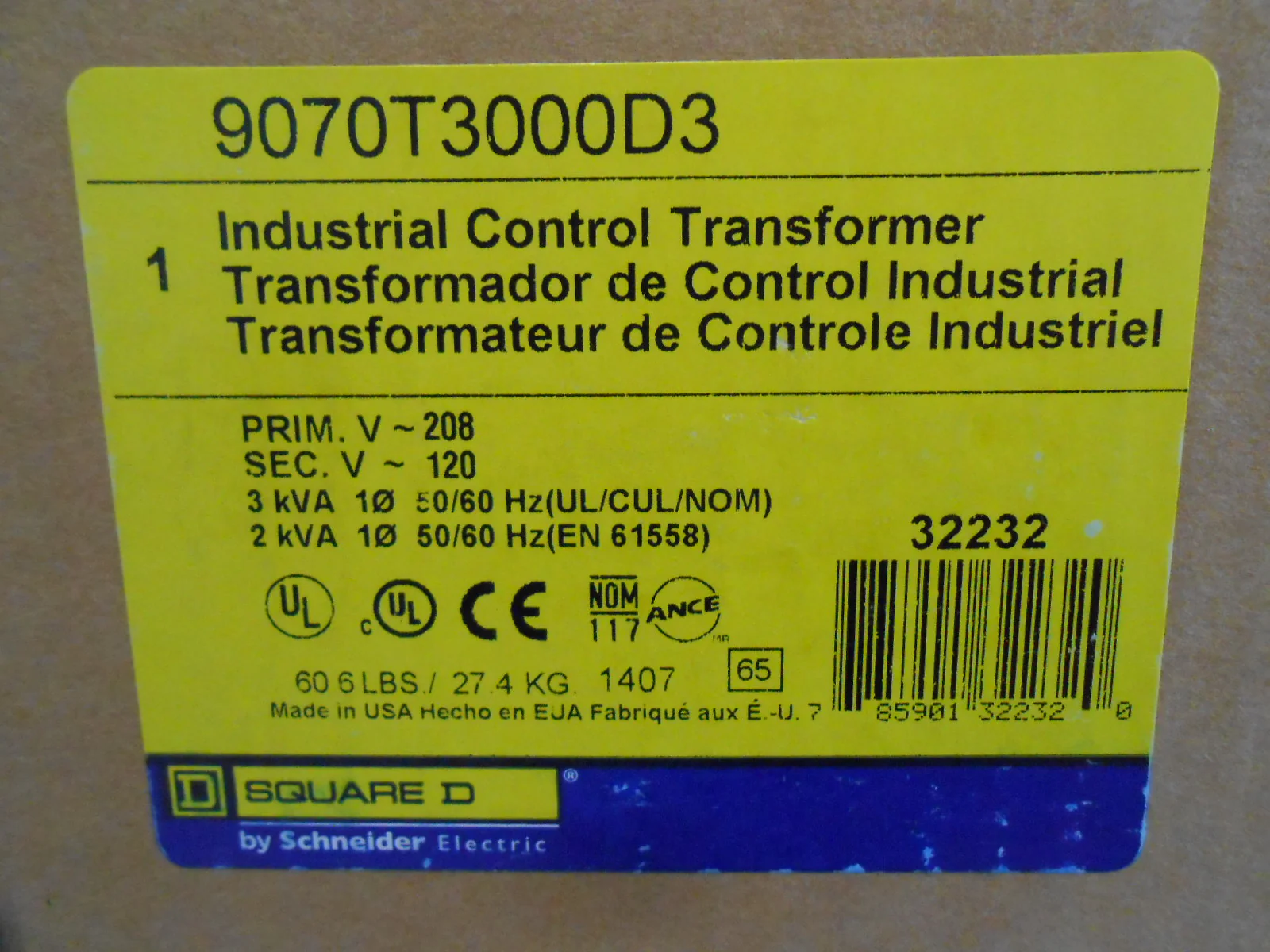 Industrial Control Transformer 50/60Hz - Image 3