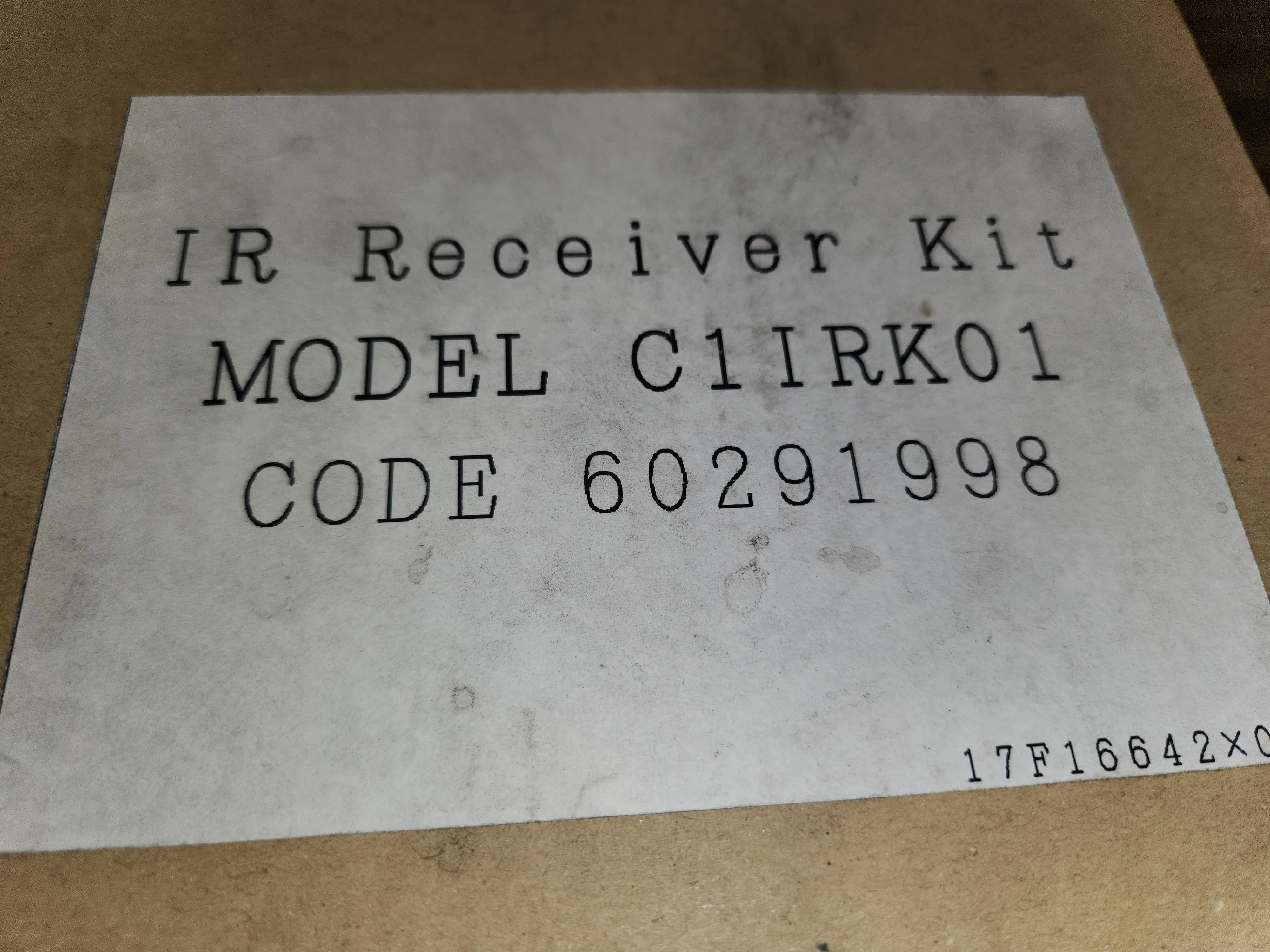 Infrared (IR) Receiver Kit for 1-Way Cassette - Image 3