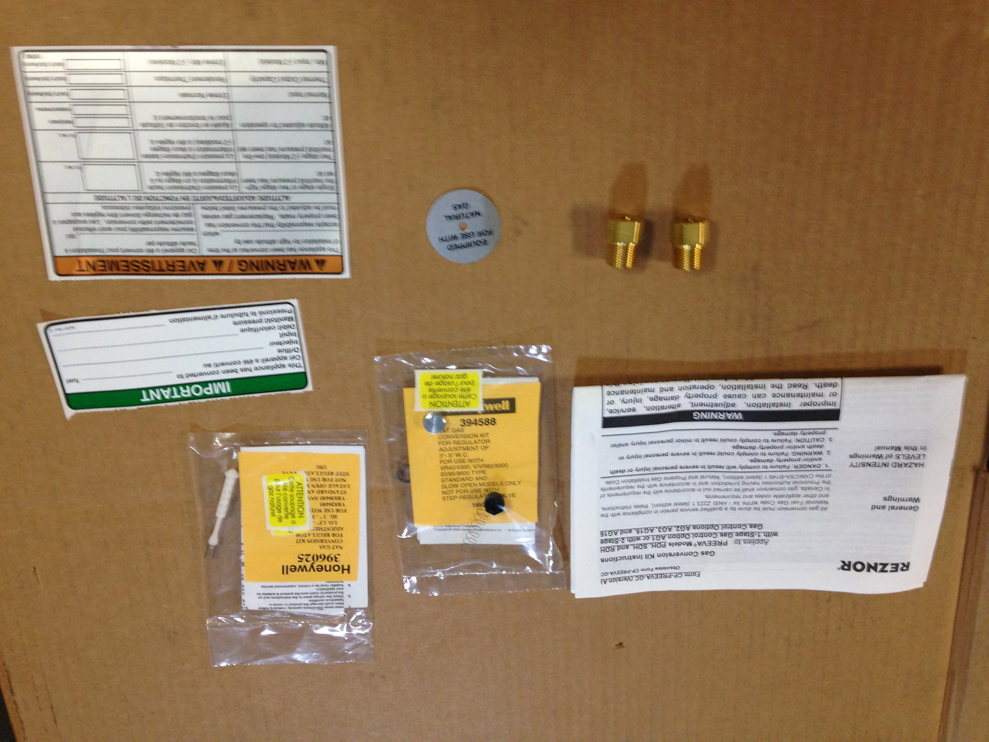 KIT GAS CONVERSION P-N IDF 250-300