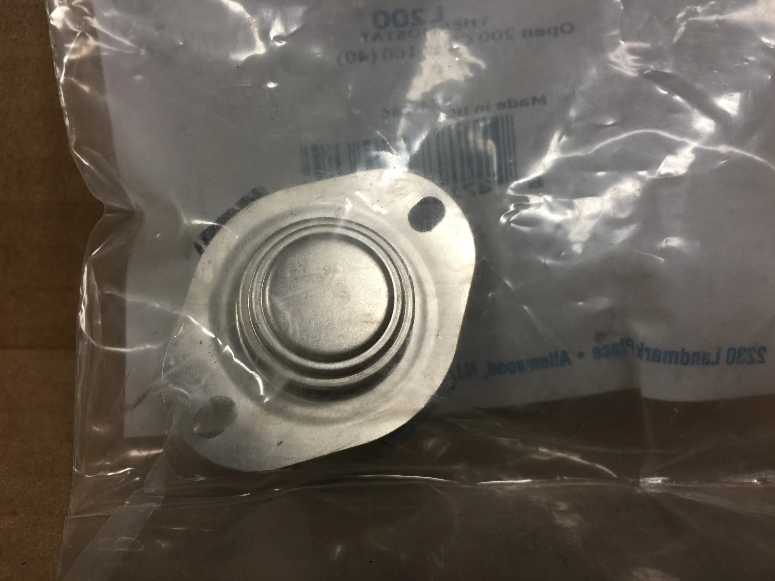 L200-40 Thermostat; Opens 200 Deg F, Close at 160 Deg F - Image 2