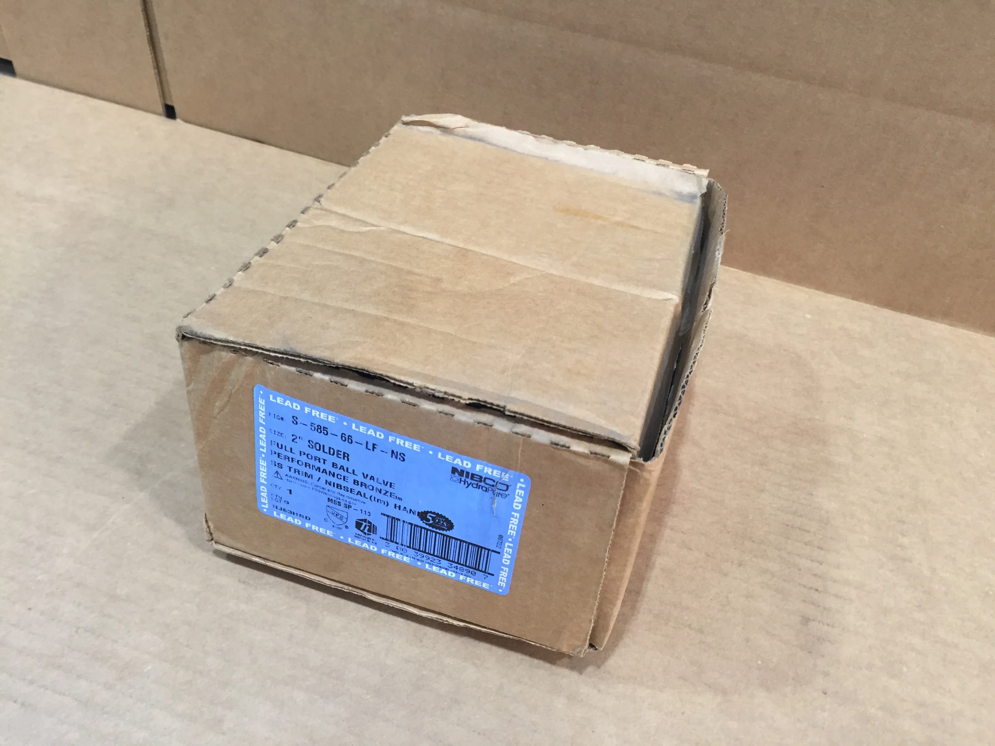 LF 2" Brz Stainless Steel 600# Sweat Ball Valve - Image 4