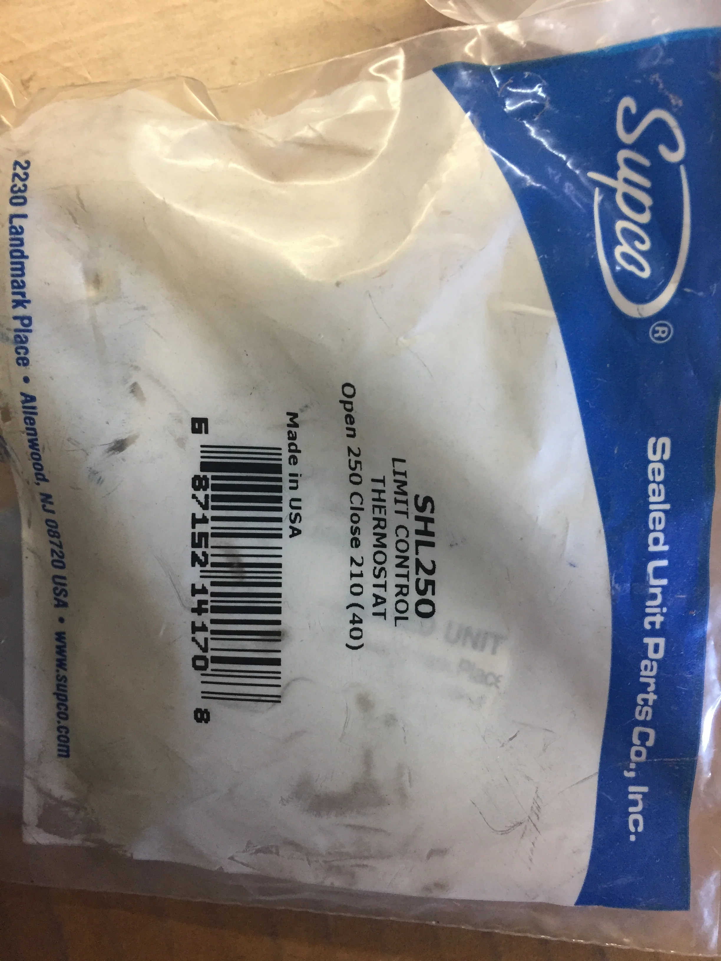 Limit Control Thermostat, Open:250, Close:210 (40) - Image 5