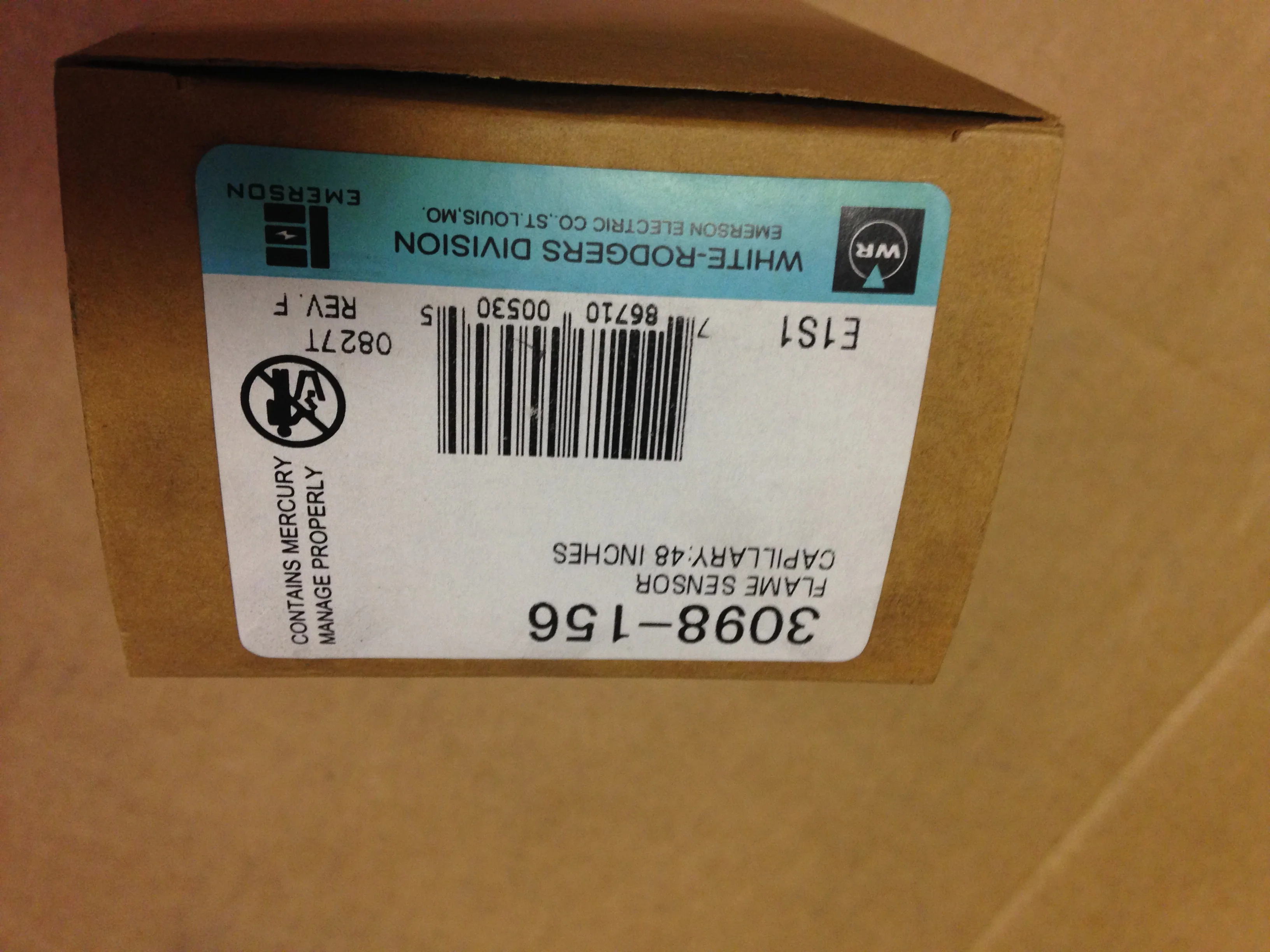 MERCURY FLAME SENSOR, 120-240 VAC - Image 5
