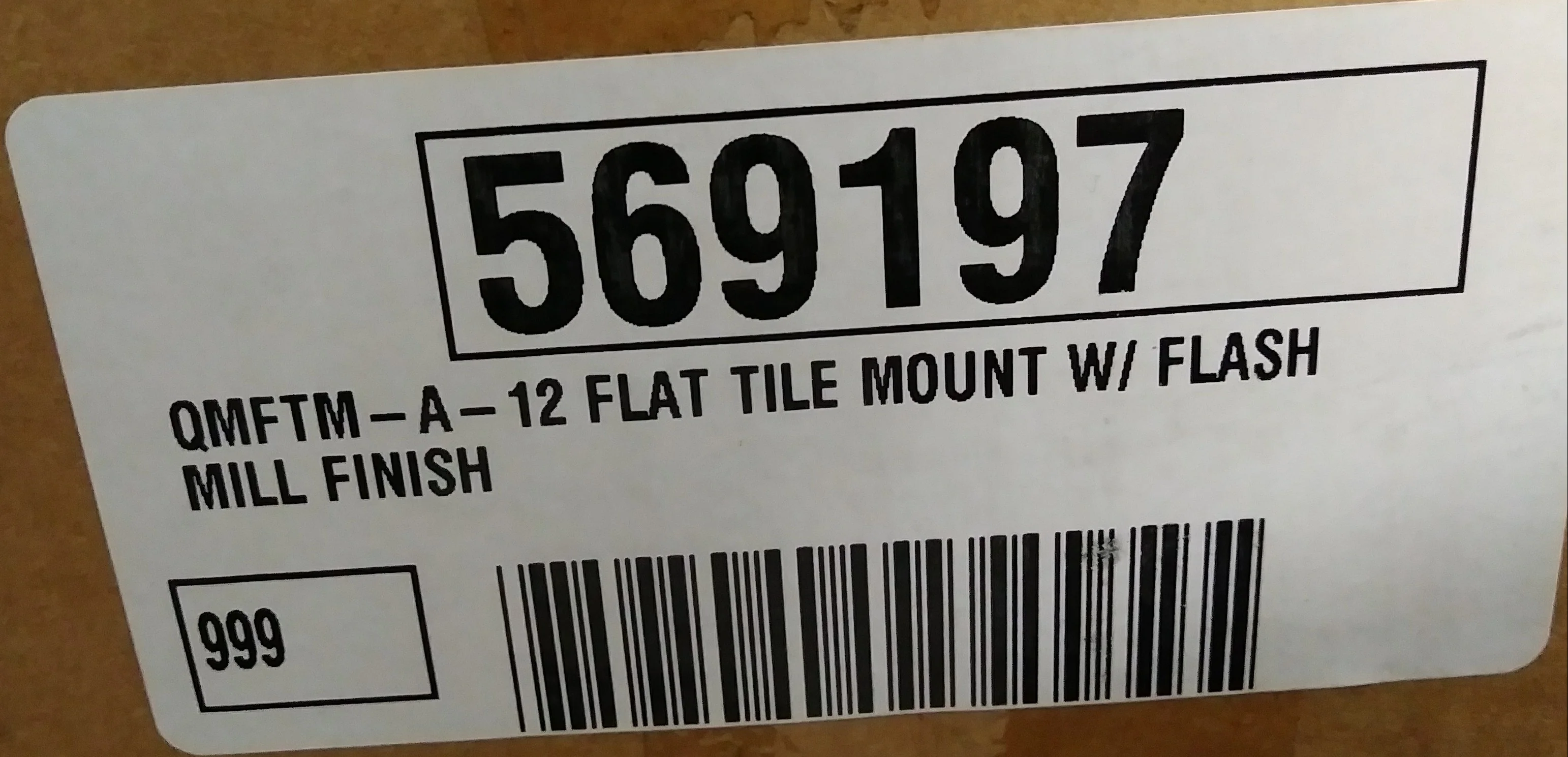 Mill Finish Flat Tile Roof Mount - Image 5