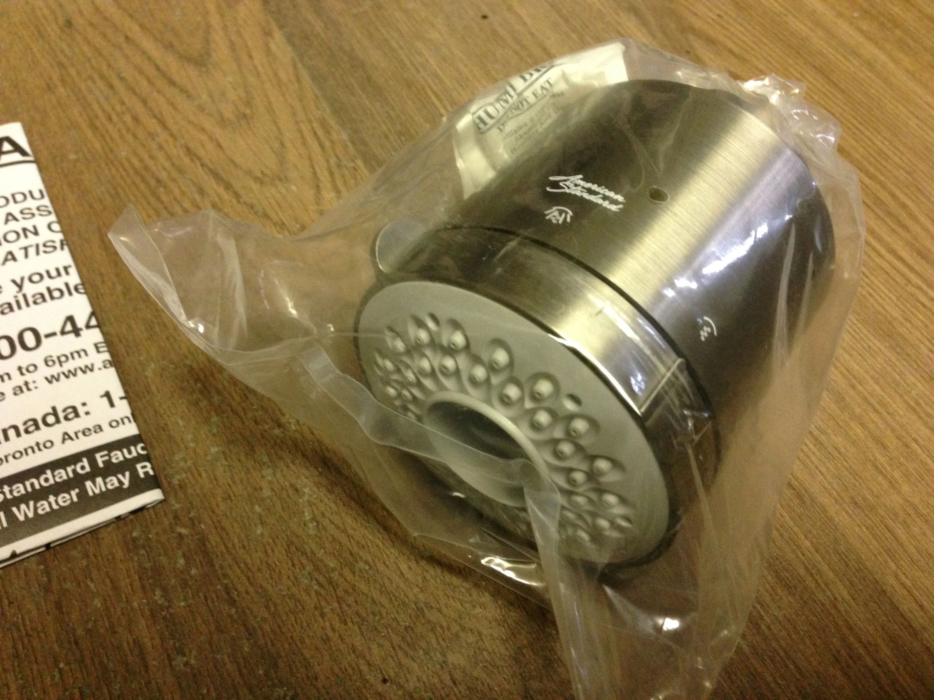 Modern Satin Nickel Flowise 3 Function Water Saving Showerhead Only - Image 3