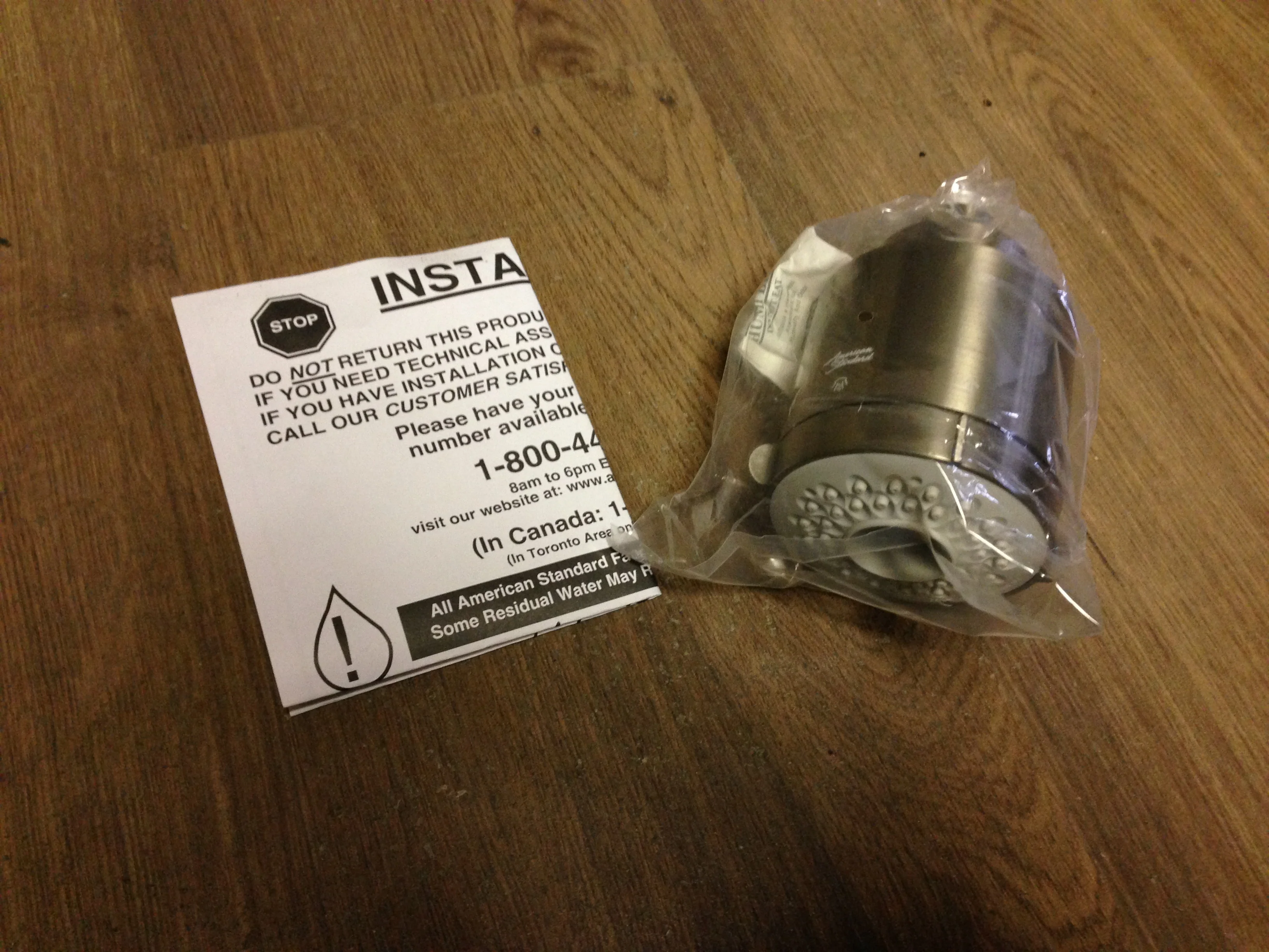 Modern Satin Nickel Flowise 3 Function Water Saving Showerhead Only - Image 4
